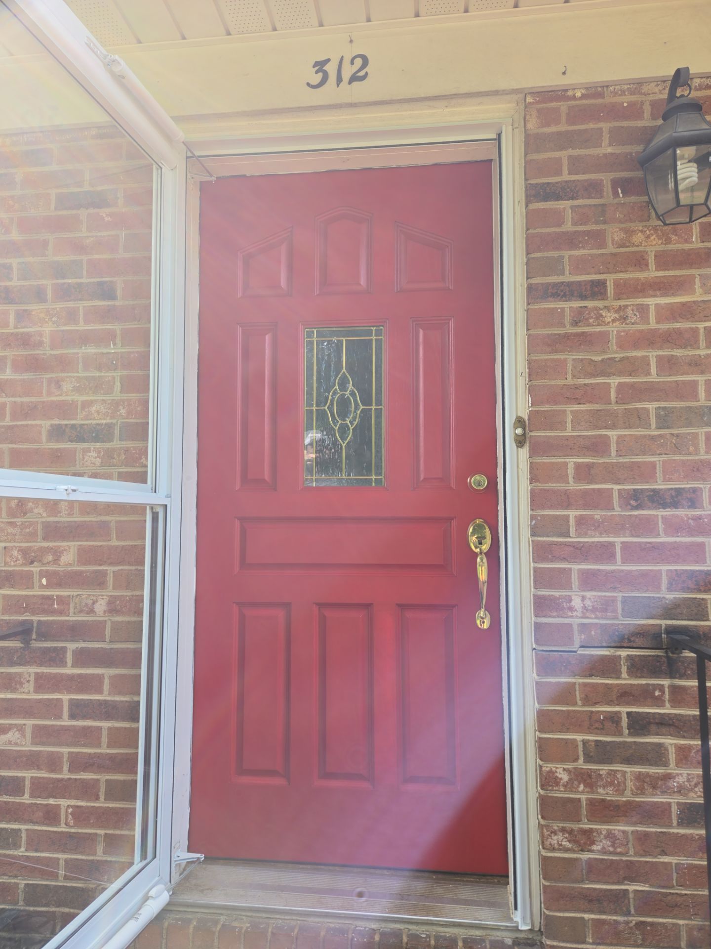 From Stained to Stunning: Custom Front Door Finish! by A Step Above Handy LLC