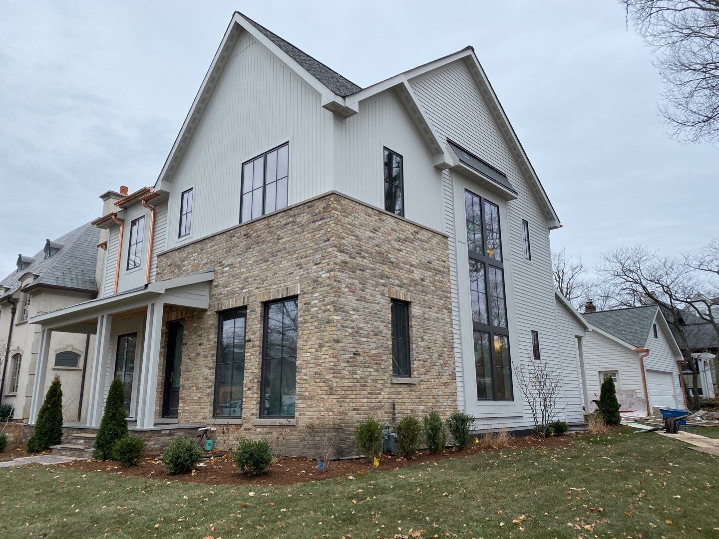New Home Construction using Fiber Cement by Style Exteriors by Corley