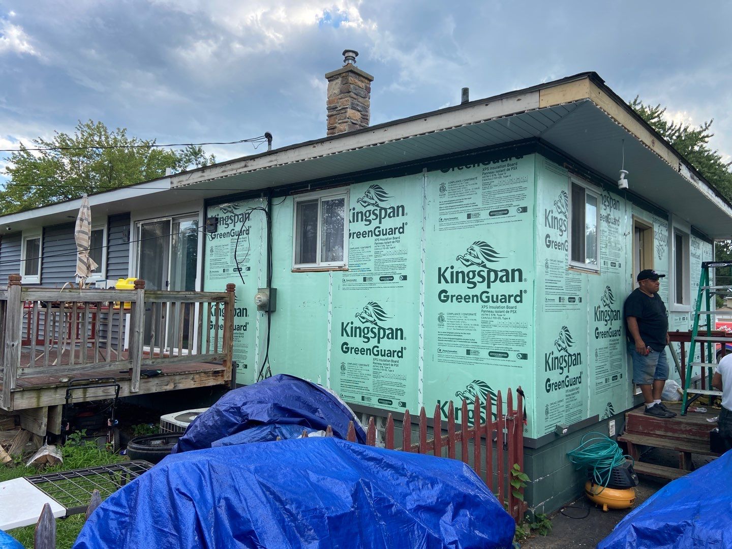 Siding Replacement using Smokey Grey by 180 Contractors