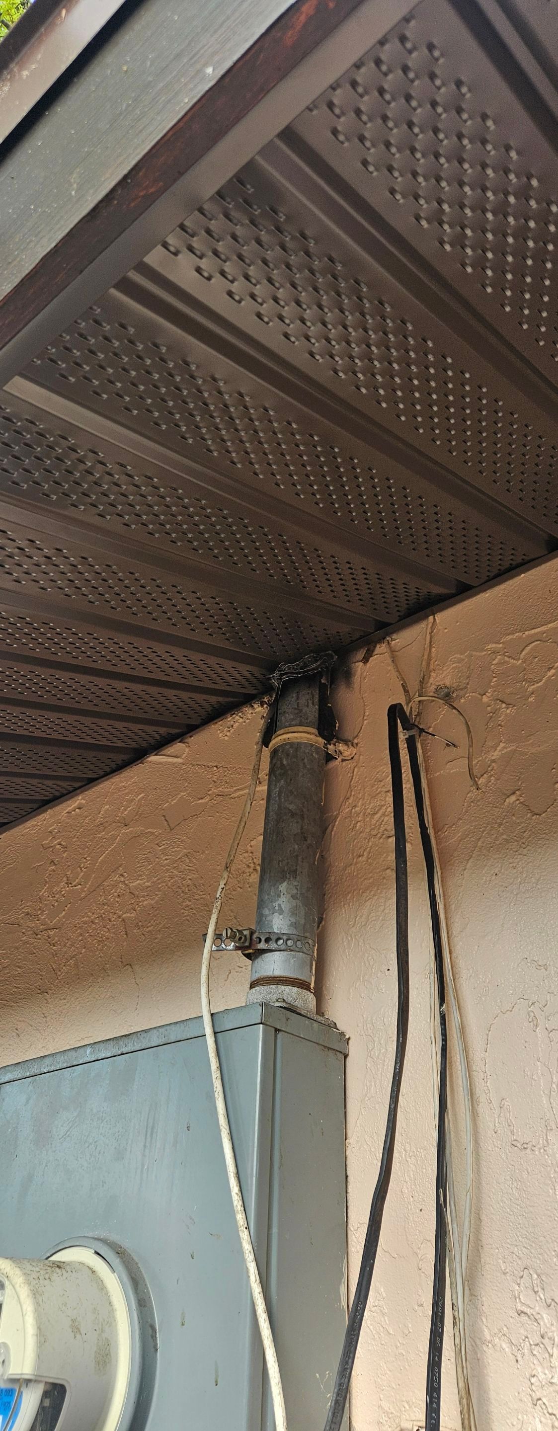 Musket Brown Soffit Installation in Sarasota FL by Gutter Professors