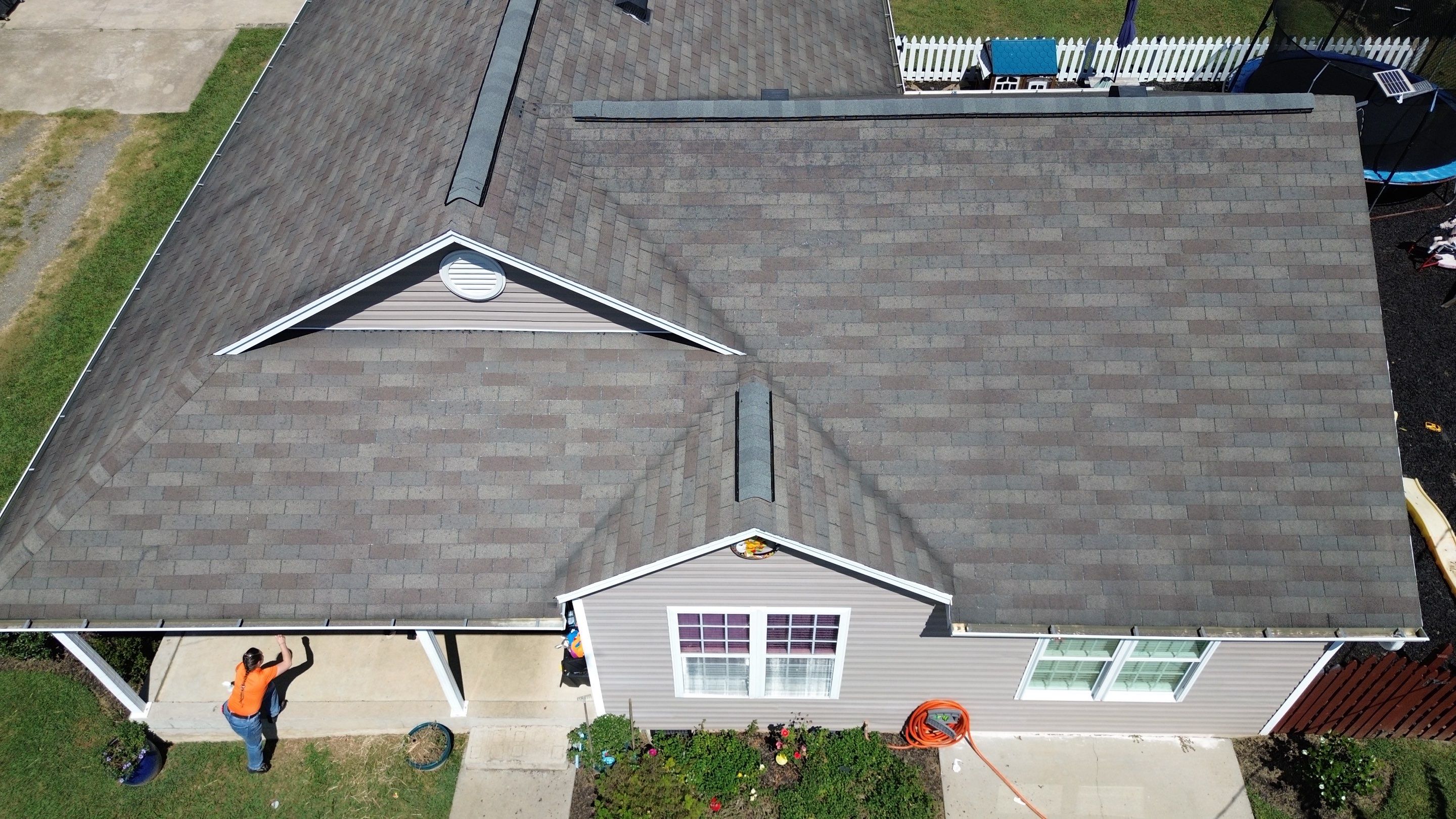 Roof replacement by hail damage  by Just Brilliant Restoration JBR