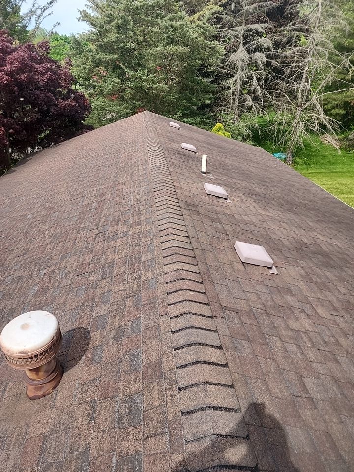 Weathered Wood Roof and Egress Window by 42 North Construction, LLC.