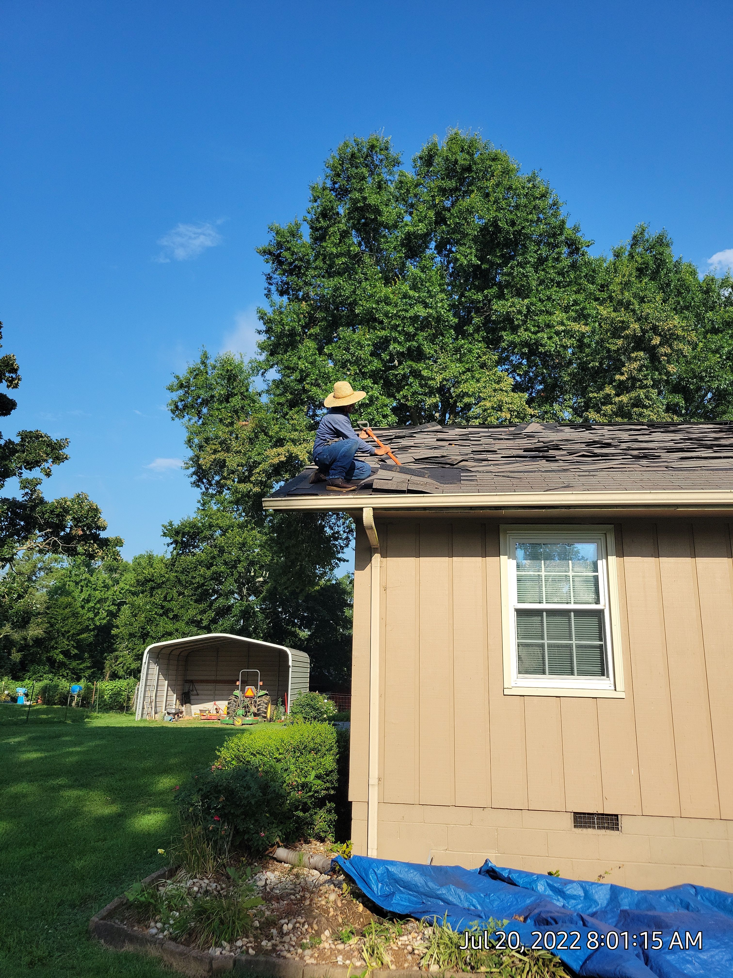 Residential Roof Remove and Replace using Low Rib Metal Roofing Panels by Bullard Roofing