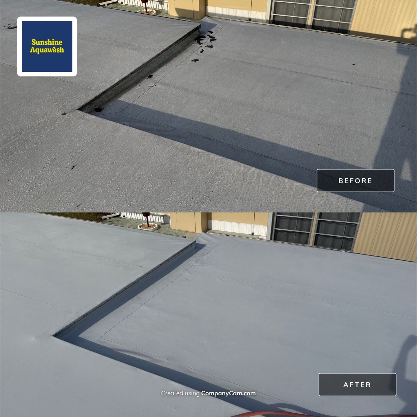 Mobile Home Soft Wash & TPO Roof Cleaning in Leisure Lake Mobile Home Park – Palmetto, FL by Sunshine AquaWash