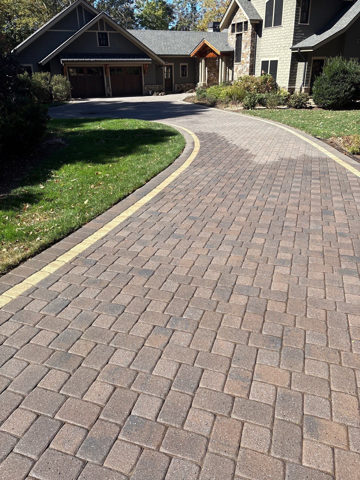 Paver Driveway using Concrete Sealant by DuraSeal