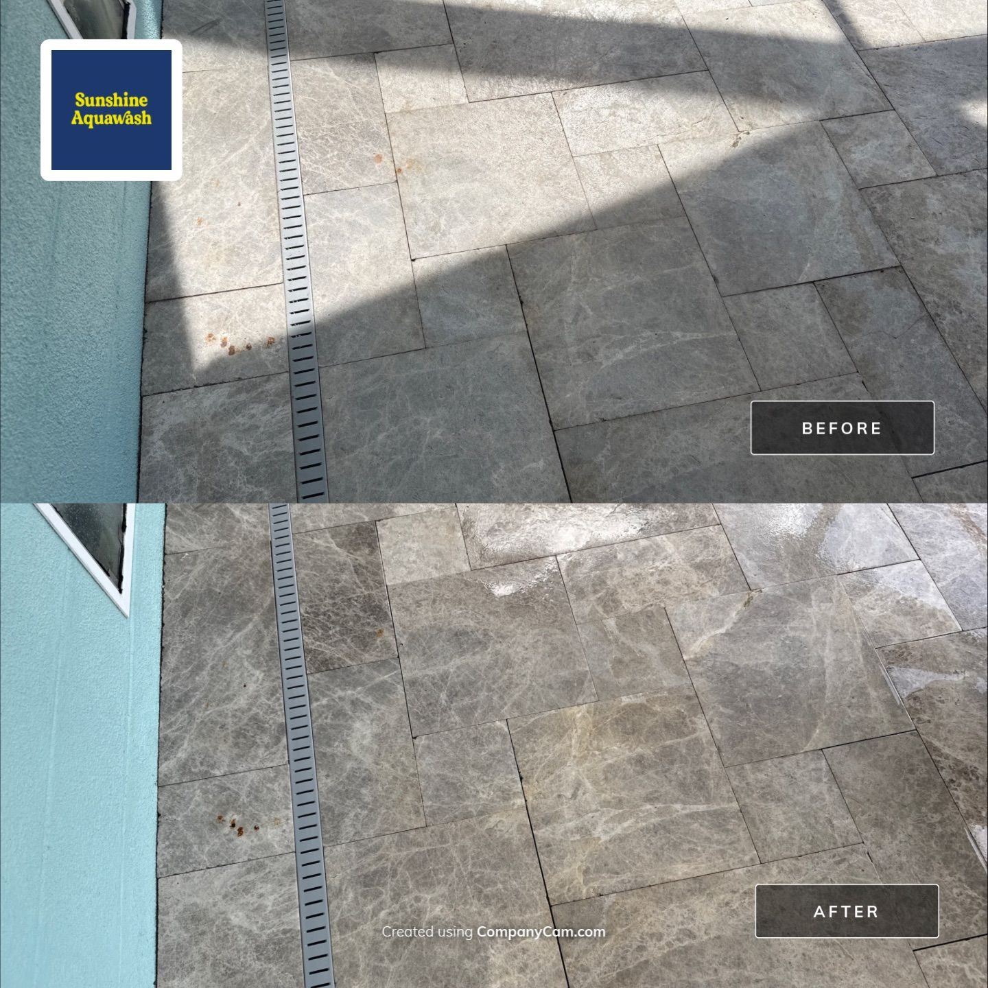 Travertine Pool Deck, Lanai & Screen Enclosure Cleaning Near Manatee River | Bradenton, FL by Sunshine AquaWash