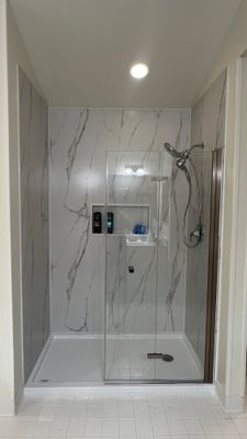Primary Stand Up Shower Remodel - Columbia, MD