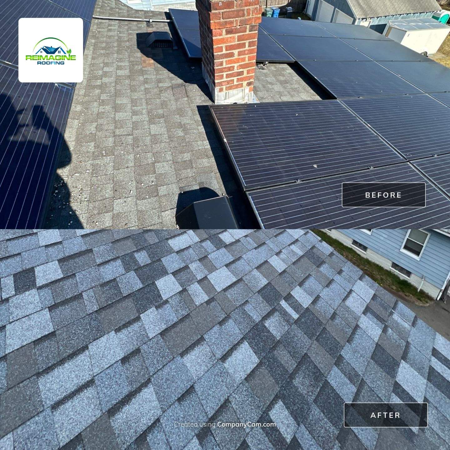 Atlantic Blue Shingles by Reimagine Roofing