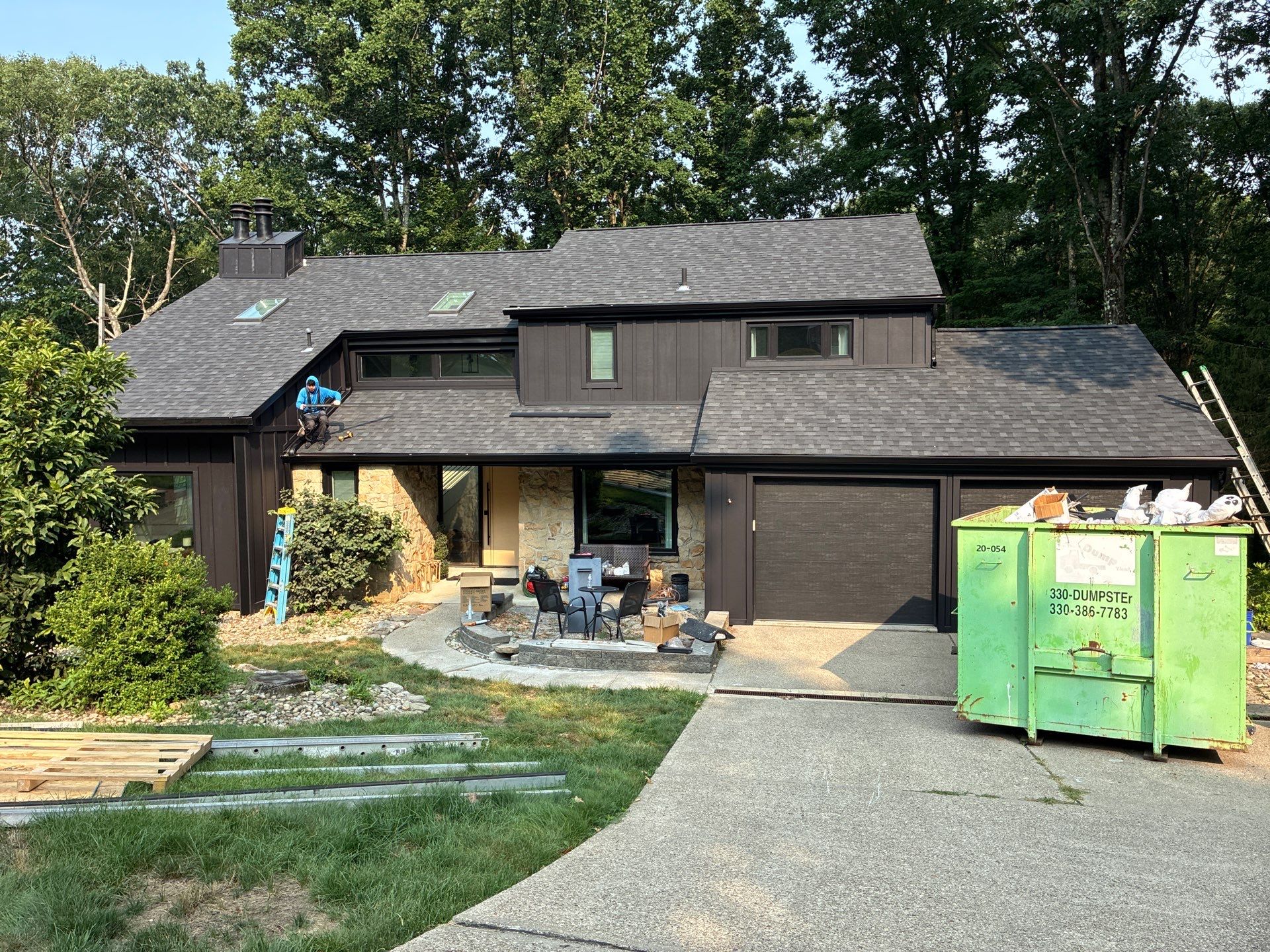 James Hardie Board and Batten Midnight Black Renovation in Wexford by Ideal Siding Pittsburgh