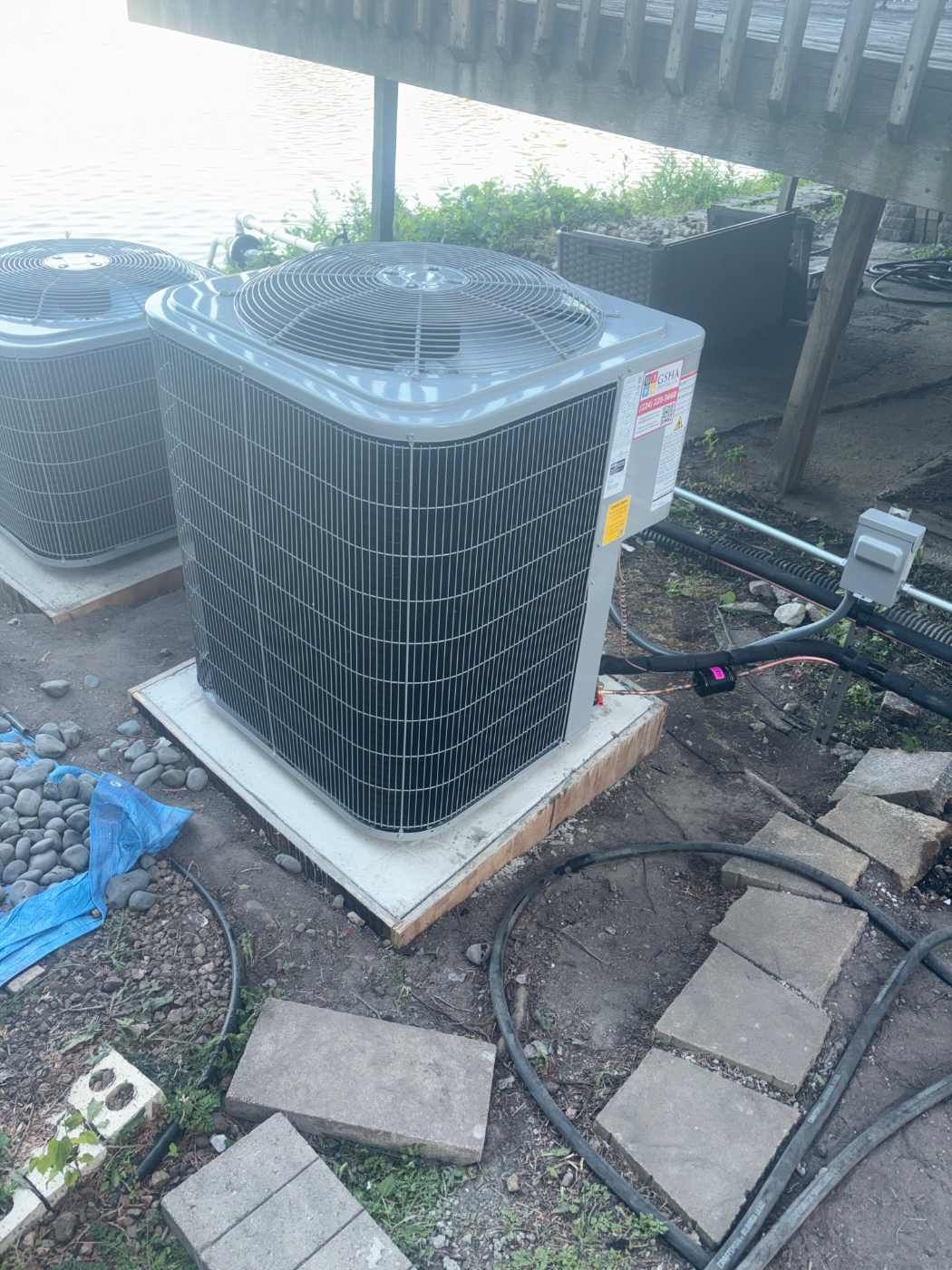 Twin Carrier Comfort 14 Central Air Conditioner Installation – Des Plaines, IL | GSHA Services, LTD by GSHA Services LTD
