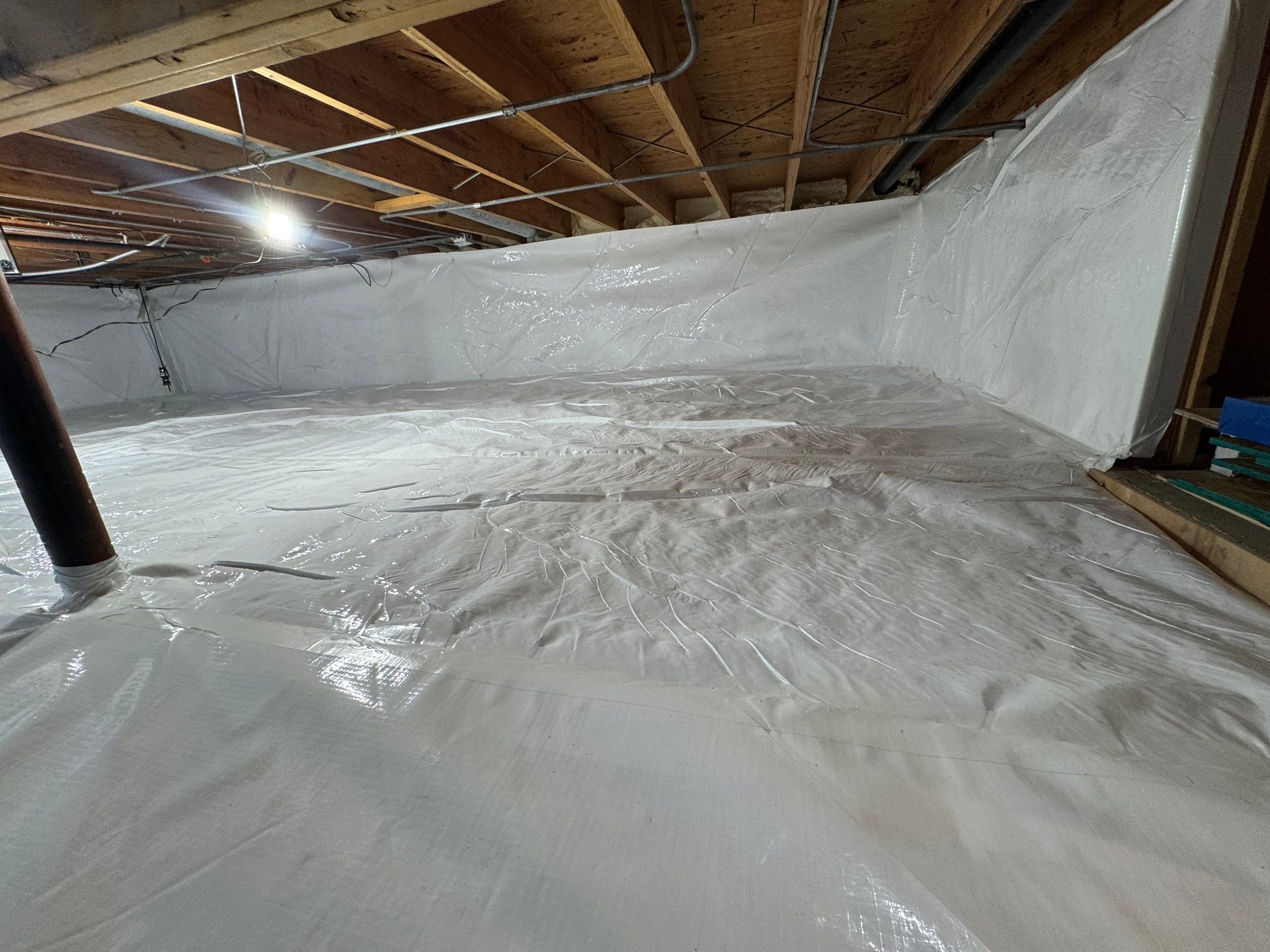 Jump Up Crawlspace Encapsulation by Area Wide Waterproofing