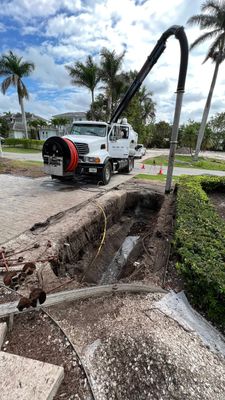 Residential Propane Tank Hydro Excavating