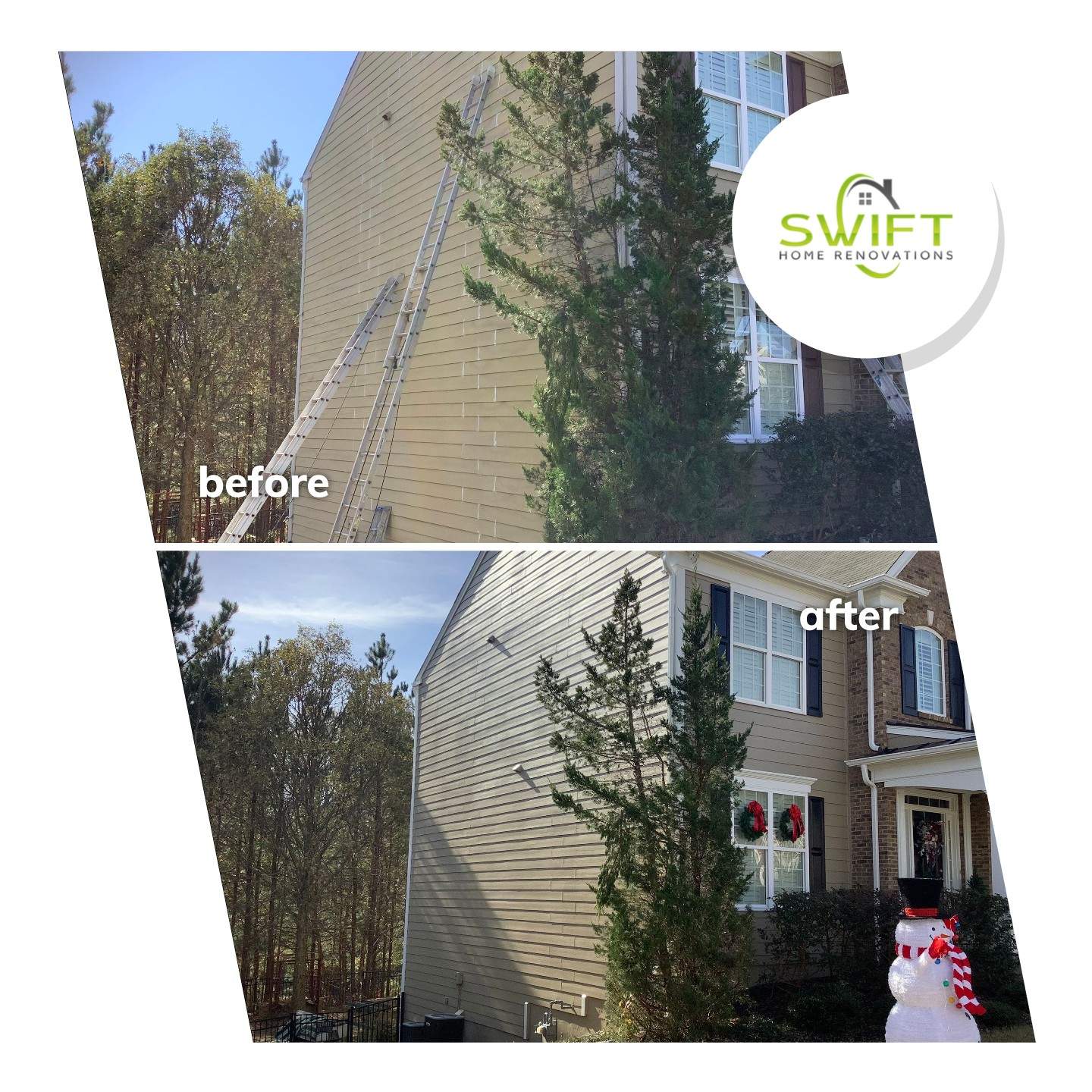 Exterior House Painting and Trim Refresh in Suwanee by Swift Home Renovations