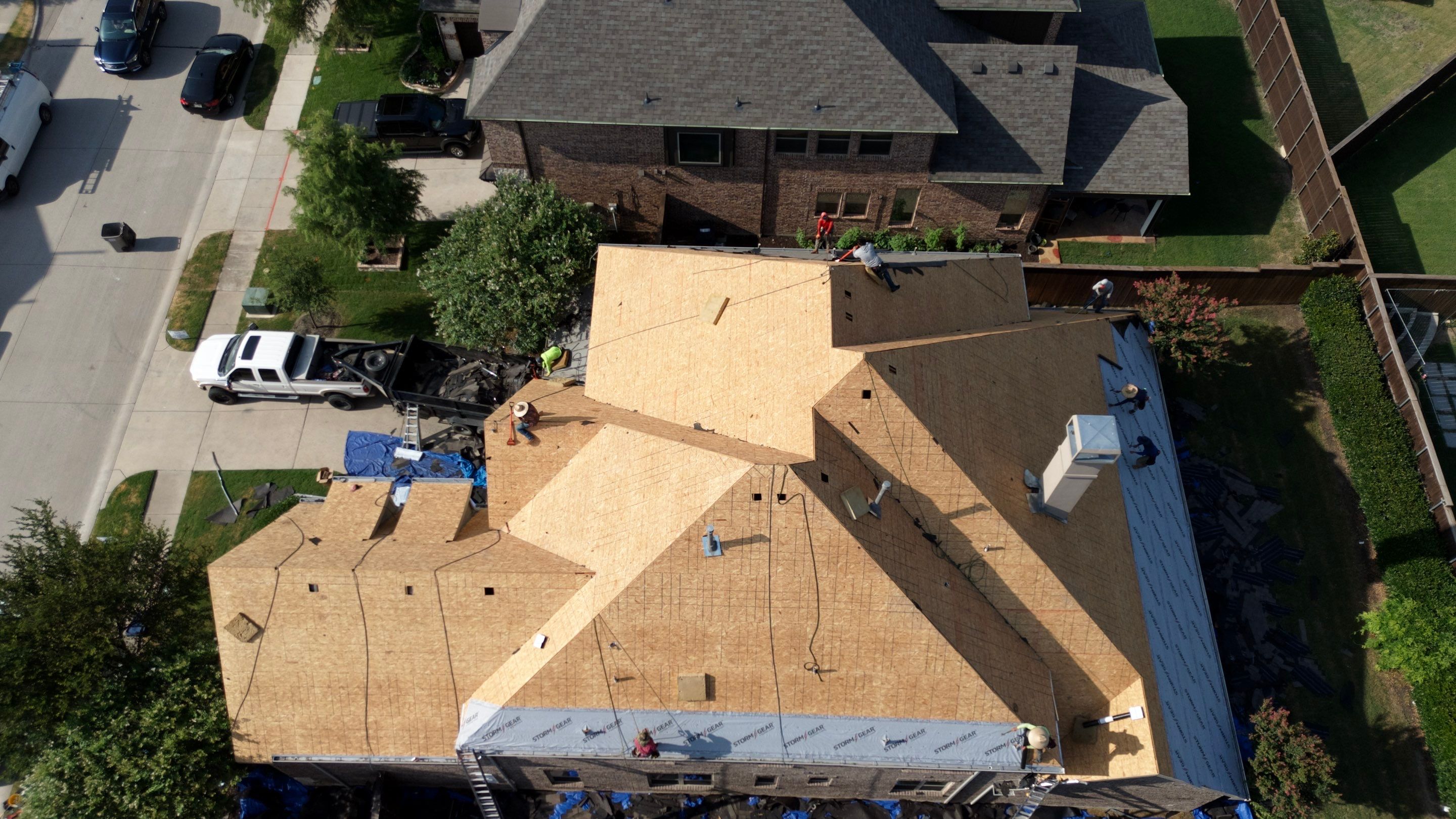 Residential Roofing Installation Using IKO Dynasty Shingles by Becker Roofing and Exteriors