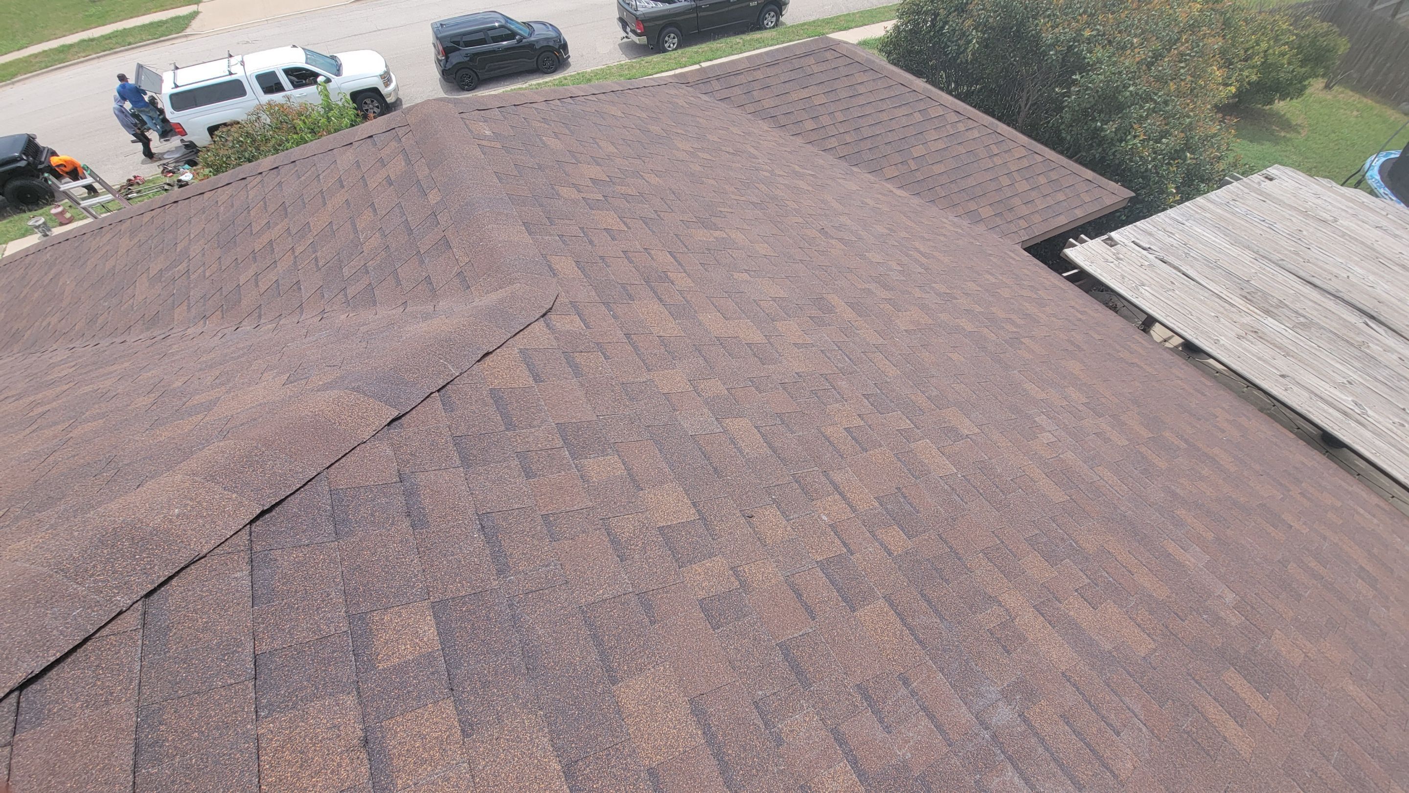 Residential Roof Replacement using Owens Corning - Oakridge - Brownwood by Action Exteriors