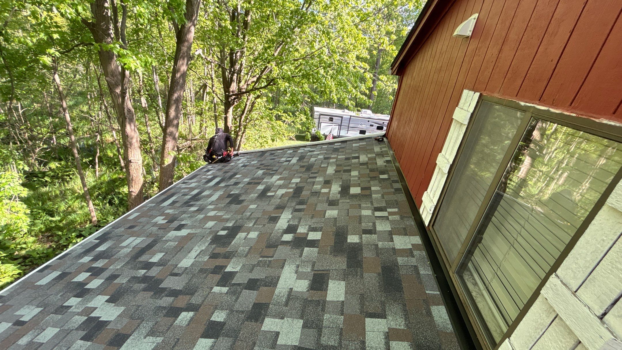 Roof Replacement using Owens Corning Storm Cloud by 180 Contractors