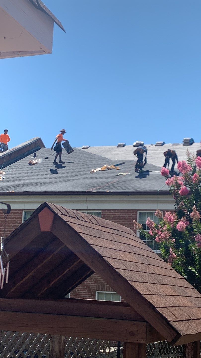Roof replacement in Church by hail and wind damage by Just Brilliant Restoration JBR