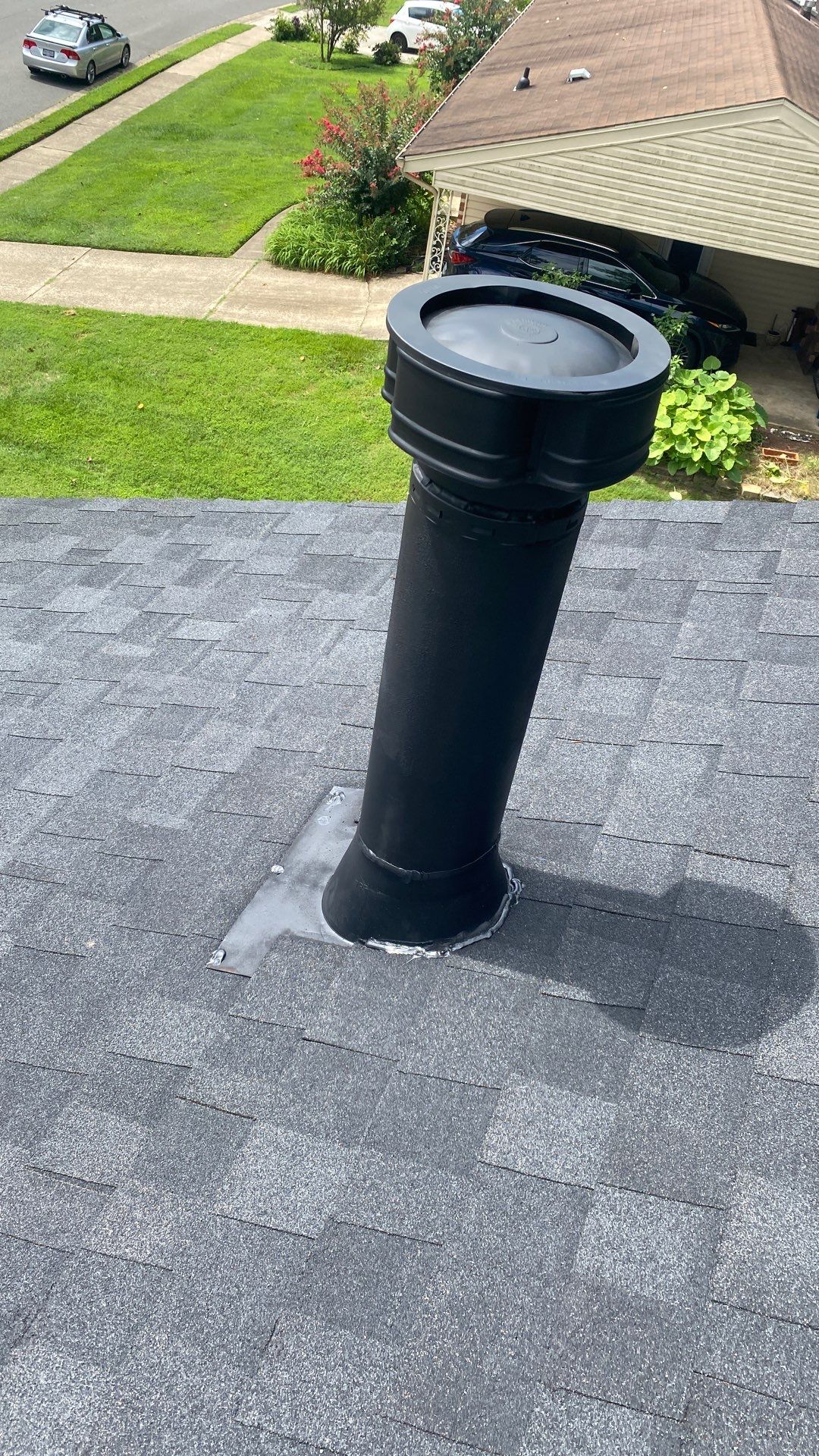 Burke: Residential Roof Installation with CertainTeed Landmark Pro Designer Shingles in Max Def Charcoal Black by RM Banning, Inc.