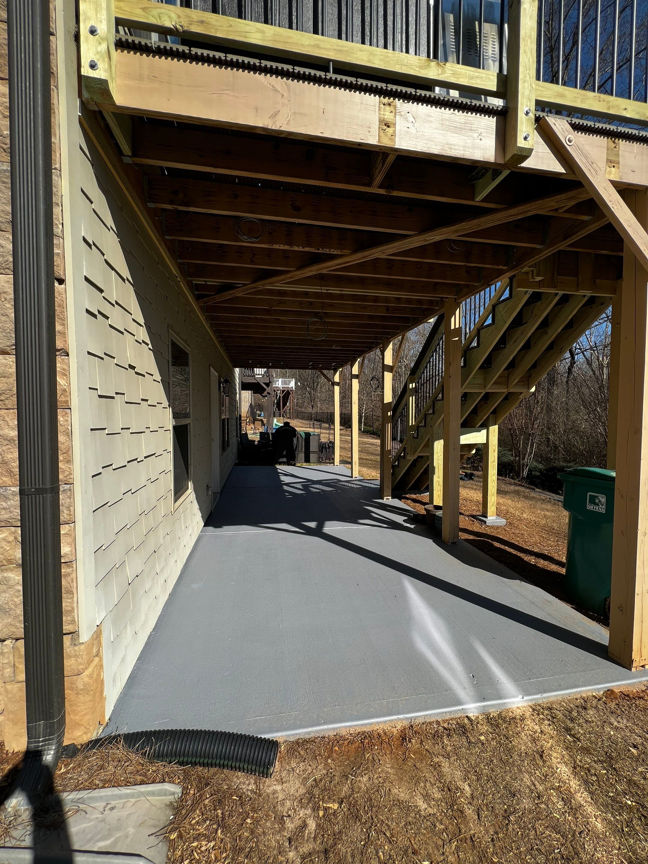 Composite Deck and Underdeck Porch Installation in Smyrna by Swift Home Renovations