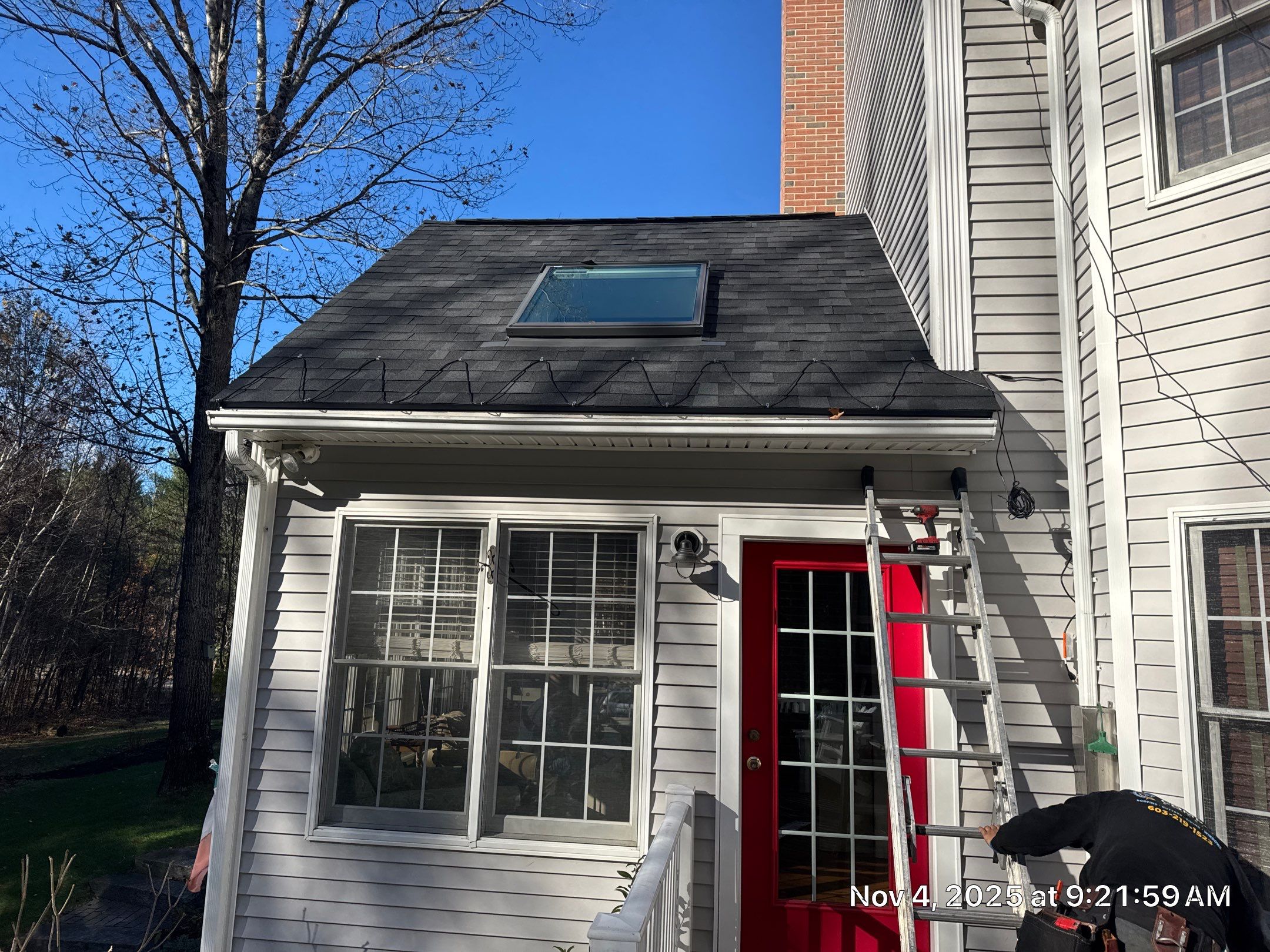 Roof Replacement in Brentwood, NH | Onyx Black Owens Corning Duration Shingles by Compass exteriors