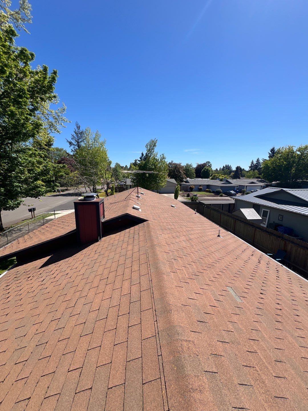 Residential Roofing Installation using IKO Dynasty (Color: Granite Black) by Orezona Building & Roofing Company, Inc.