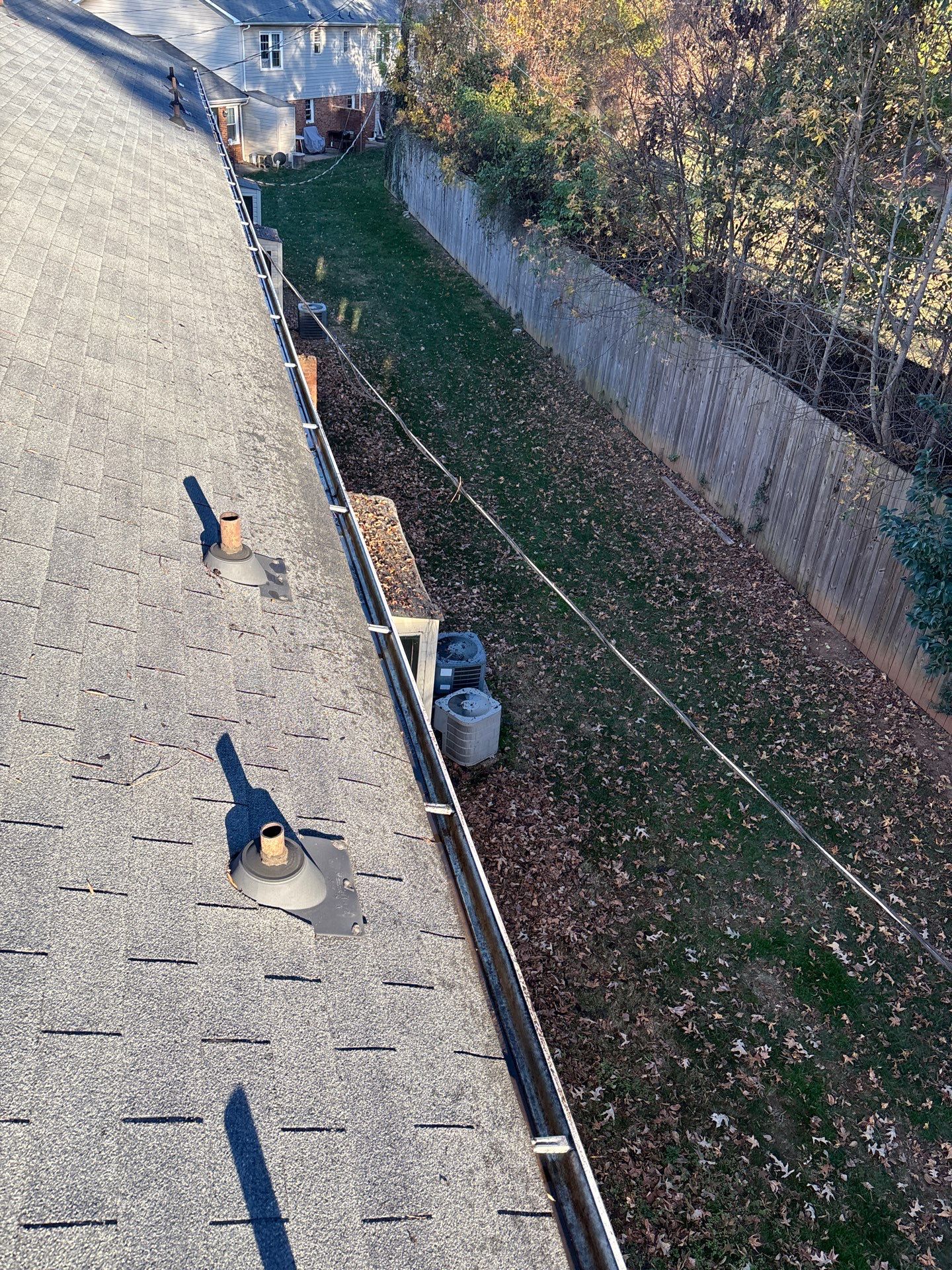 Commercial gutter cleaning Indian Trail & Matthews, NC after photo with clean gutters