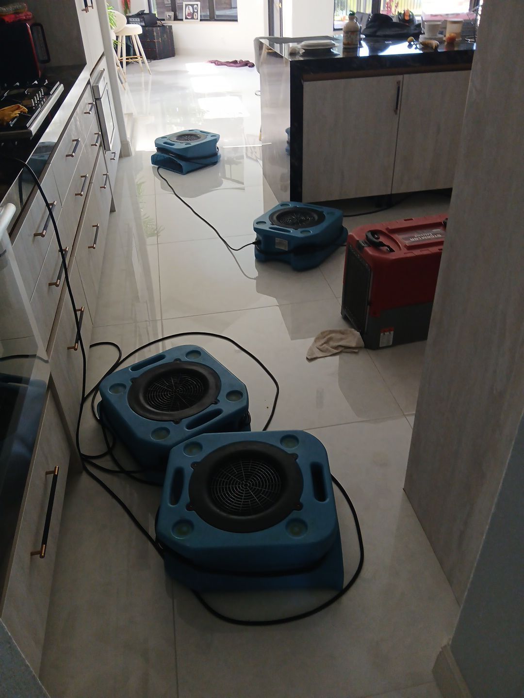 Kitchen Water Damage Restoration and Structural Drying in Delray Beach by SuperClean 