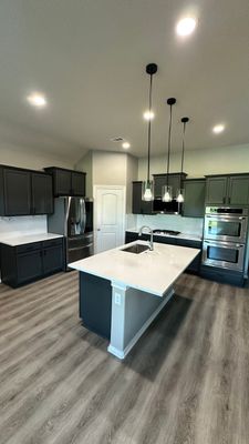 Kitchen Remodel and Outdoor Fireplace in Tomball, TX