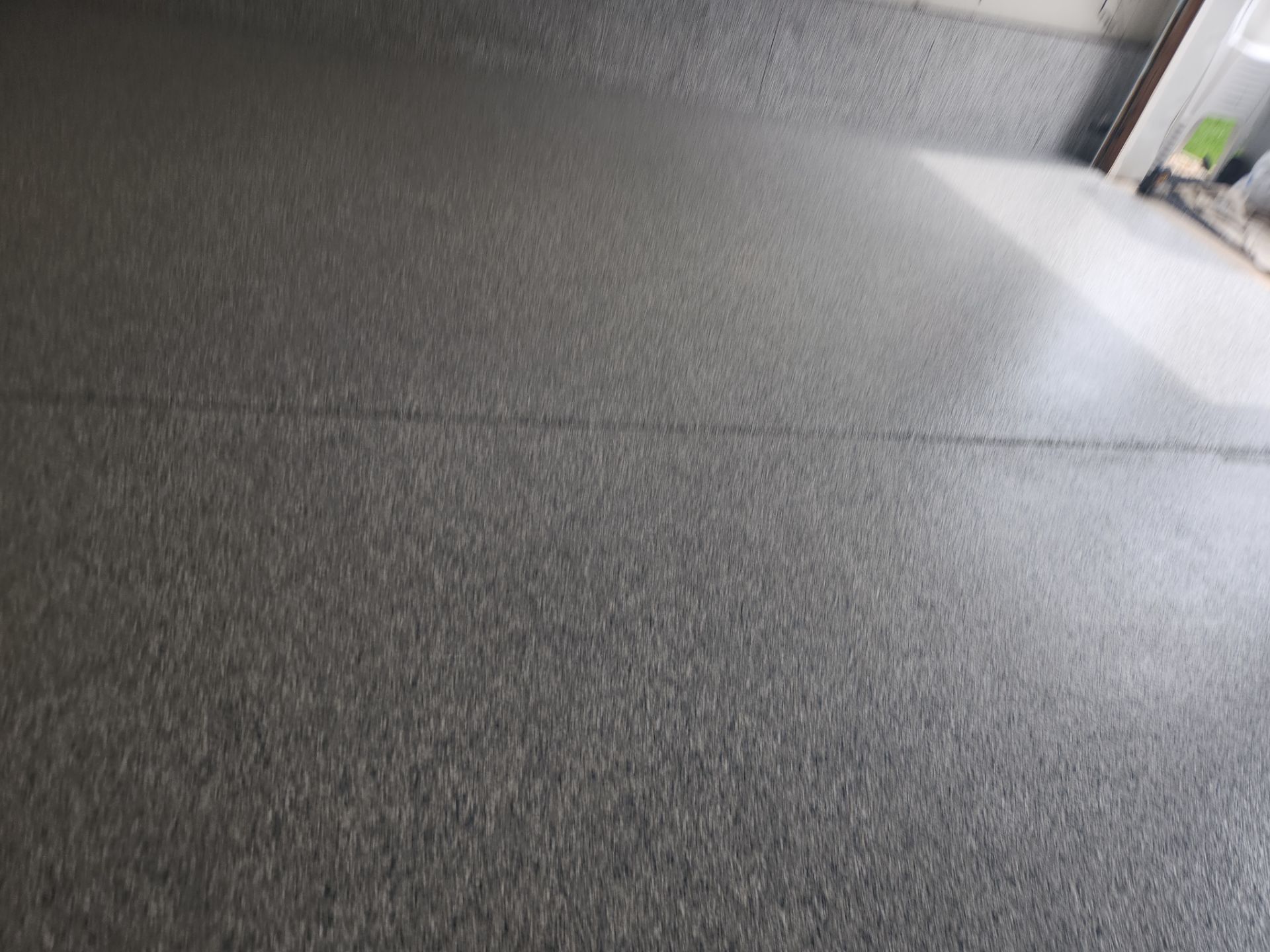 Hillsborough Township Garage Floor Coating with Multi-Colored Polyaspartic Flake by Spectrum Painting, LLC