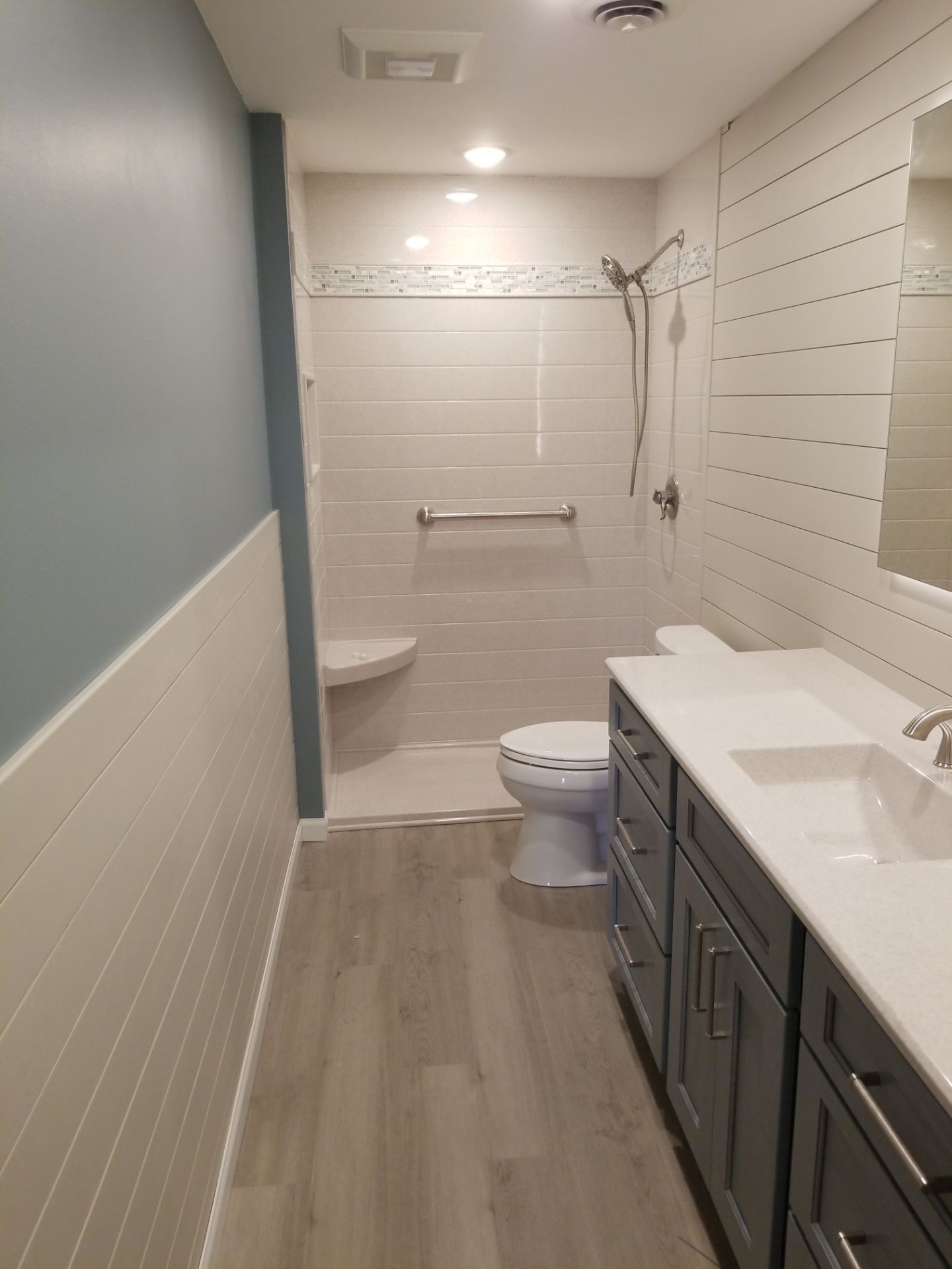 Diane's Basement Bath Remodel by Kitchen Works LLC