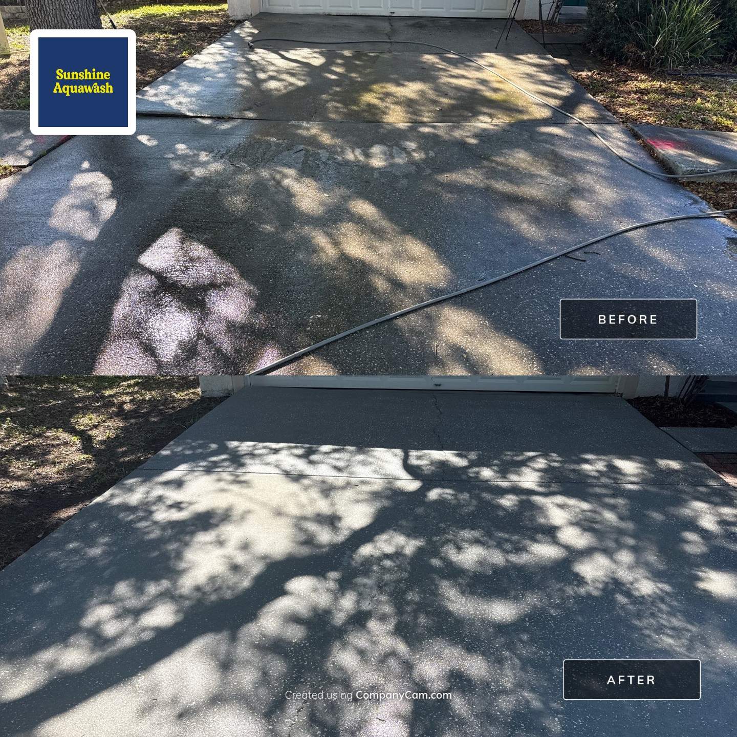 Concrete Driveway & Sidewalk Cleaning ā Peppermill IV at Providence Lakes, Brandon, FL by Sunshine AquaWash