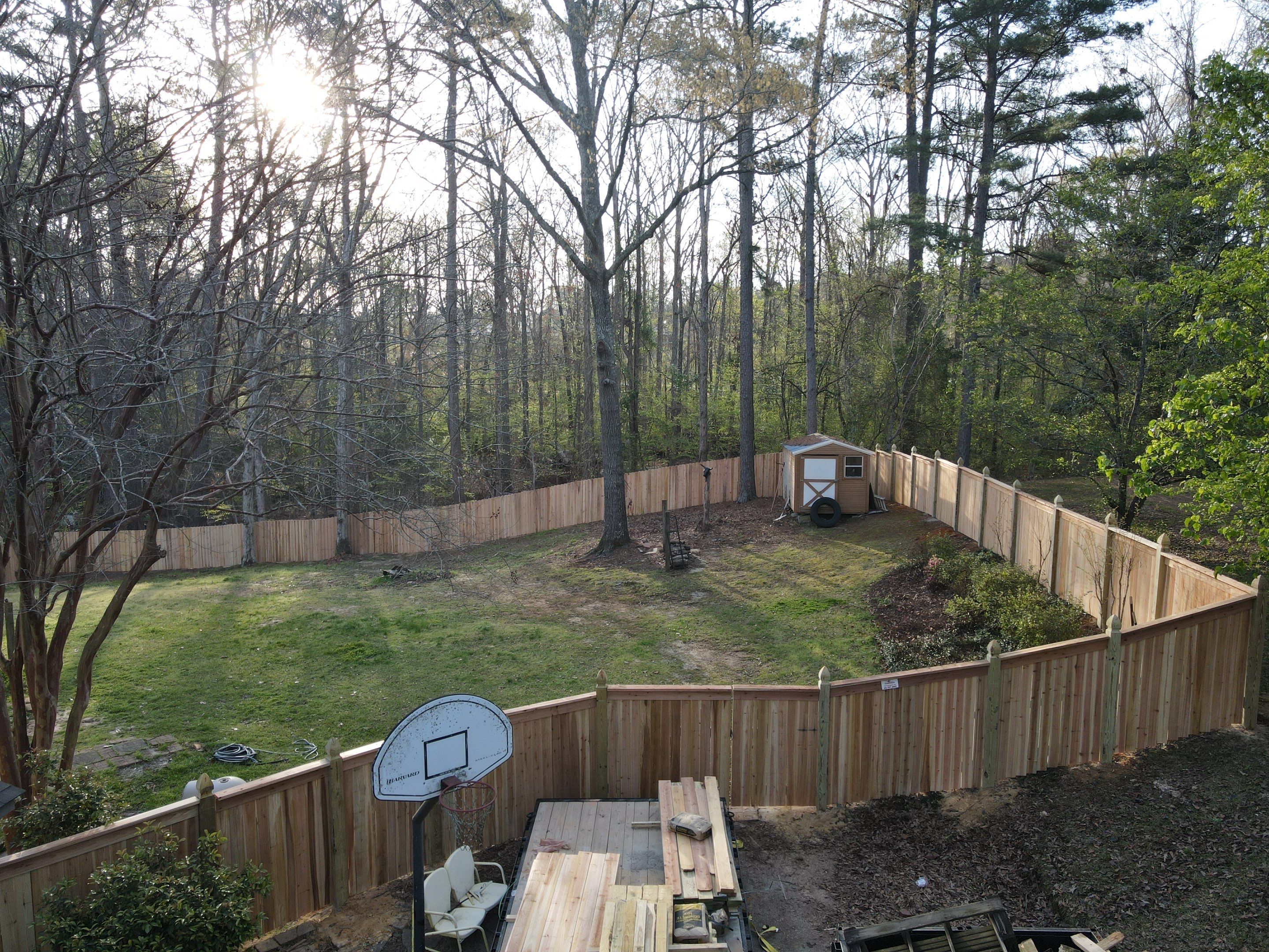 6' Cedar Good Neighbor 6x6 French Gothic Posts by Roberson Construction LLC