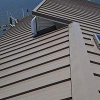 .032 Aluminum 1.5" Mechanical Seam Buckskin  by Total Roofing System The Metal Roof Experts
