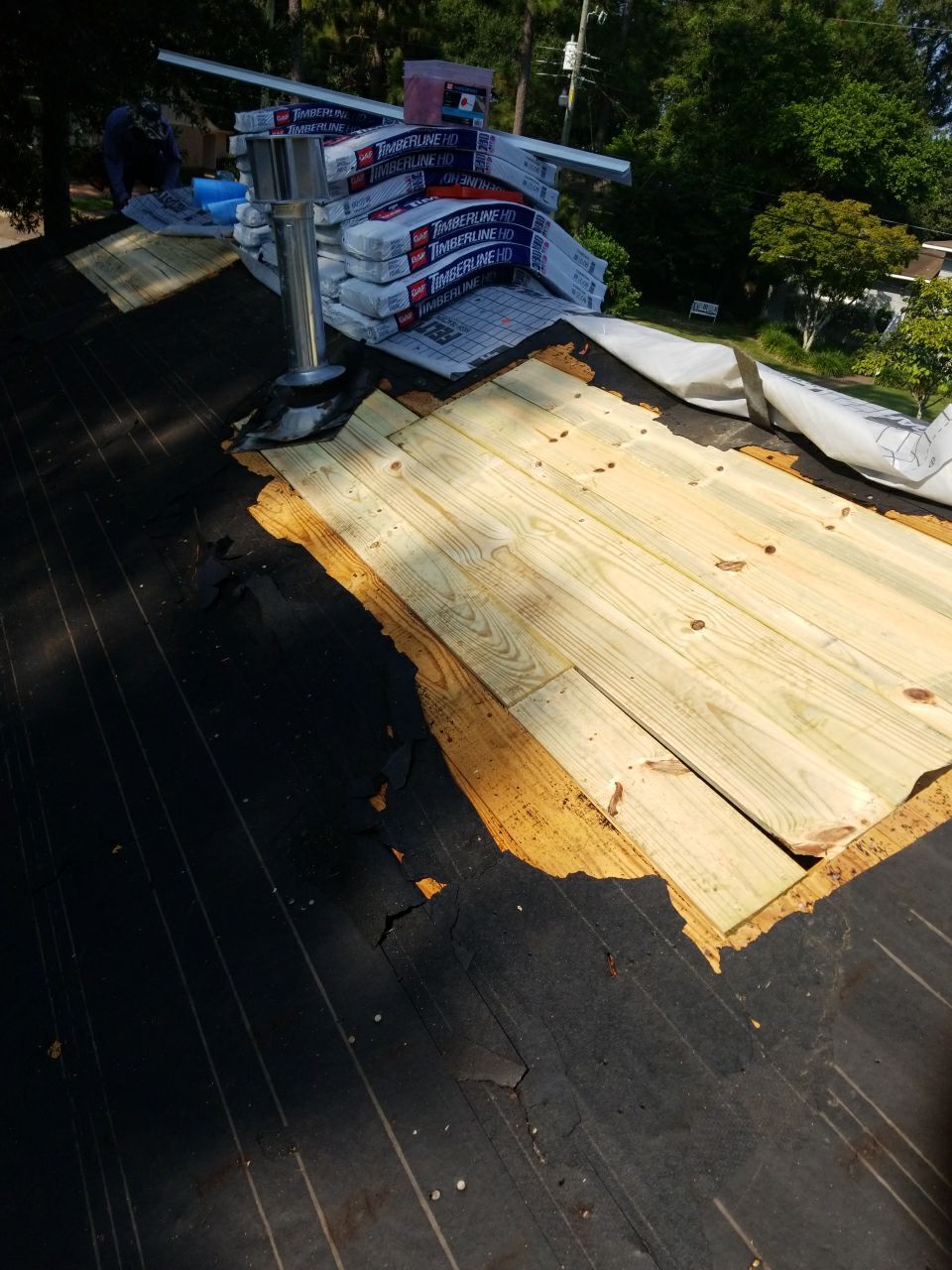 Residential Roofing Installation using Roof Replacement by American Roofing & Construction LLC