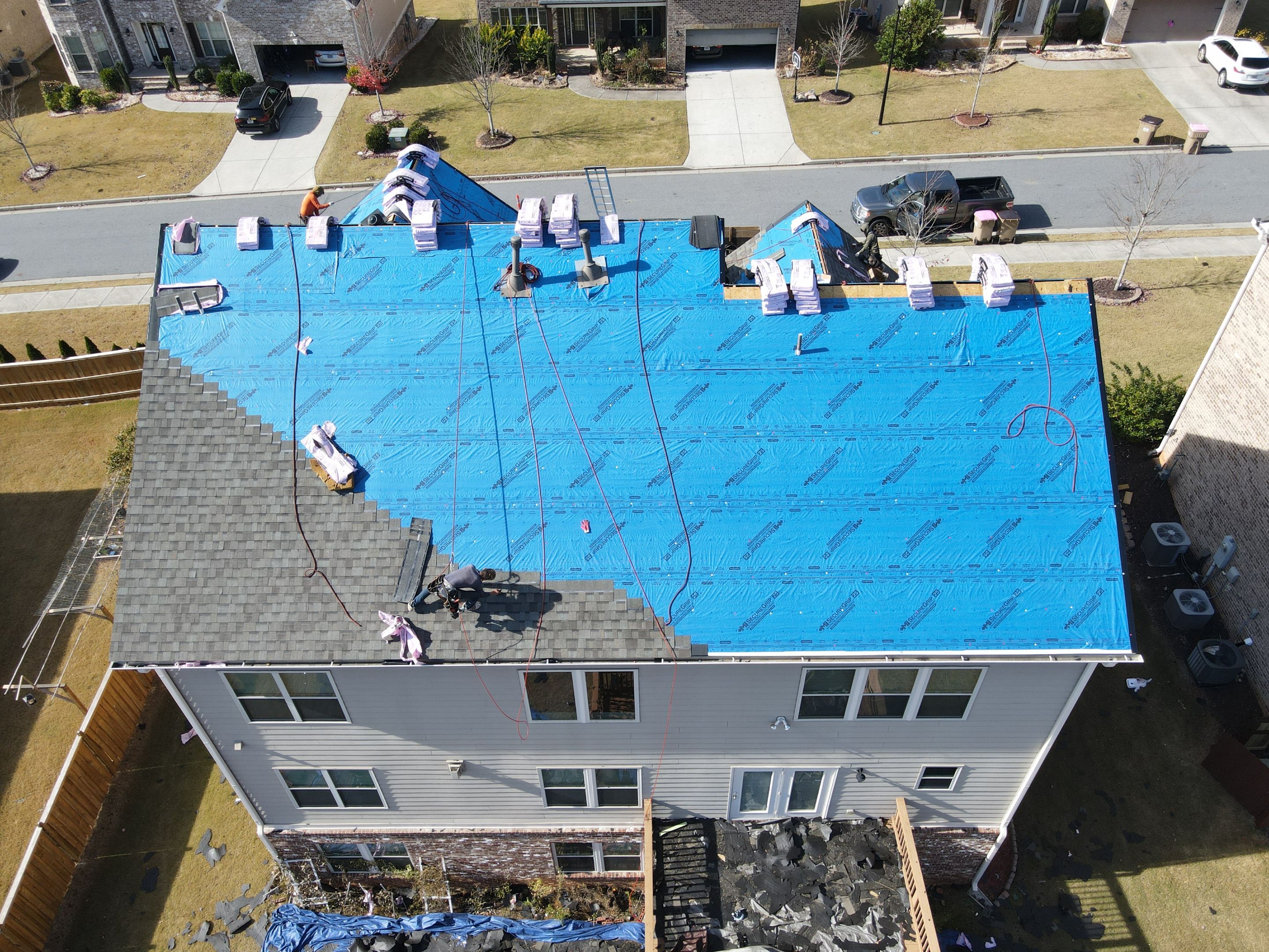 Residential Roofing Installation using Owens Corning by Inspector Roofing and Restoration