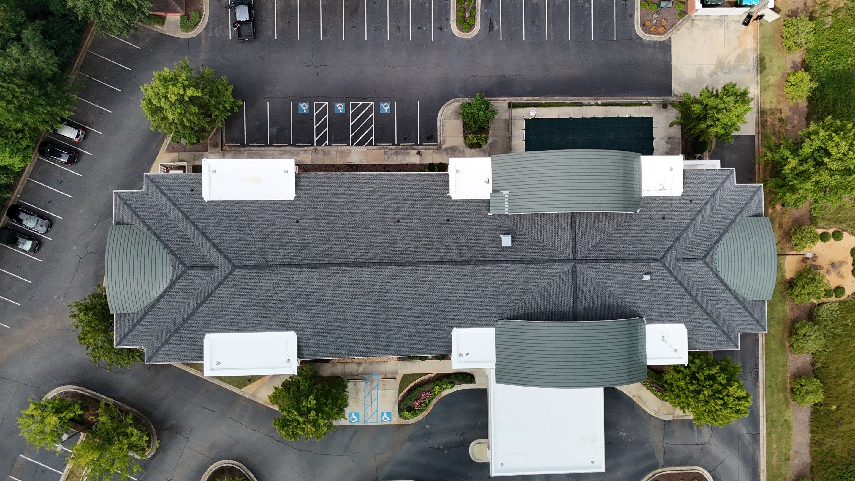 Springhill Suites - Athens, Georgia - Reroof: TPO, GAF HDZ Charcoal by Watertight Roofing Services, LLC