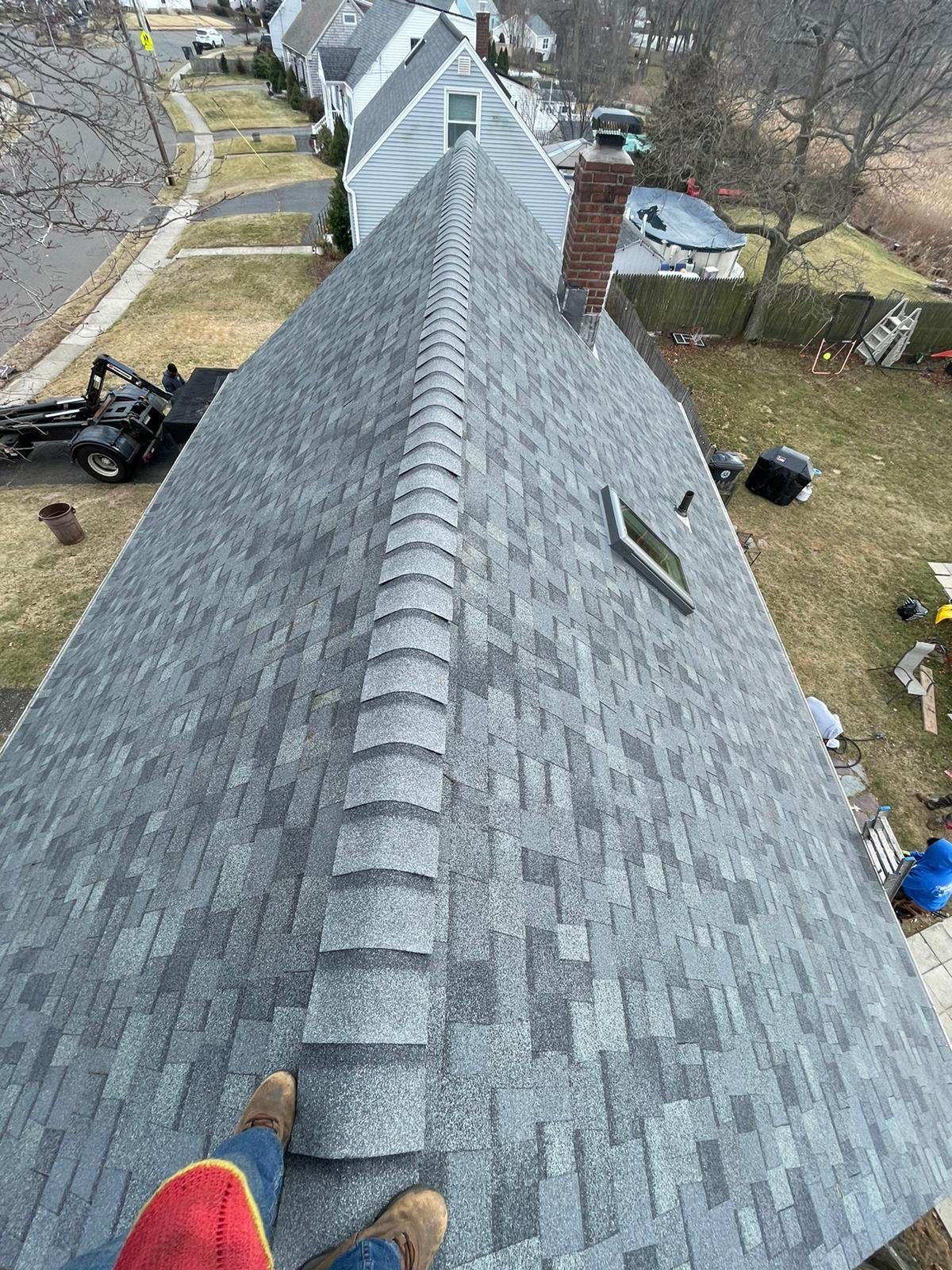 Residential Roofing Installation using Owens Corning TruDefinition Duration - Estate Gray by A Plus Exterior