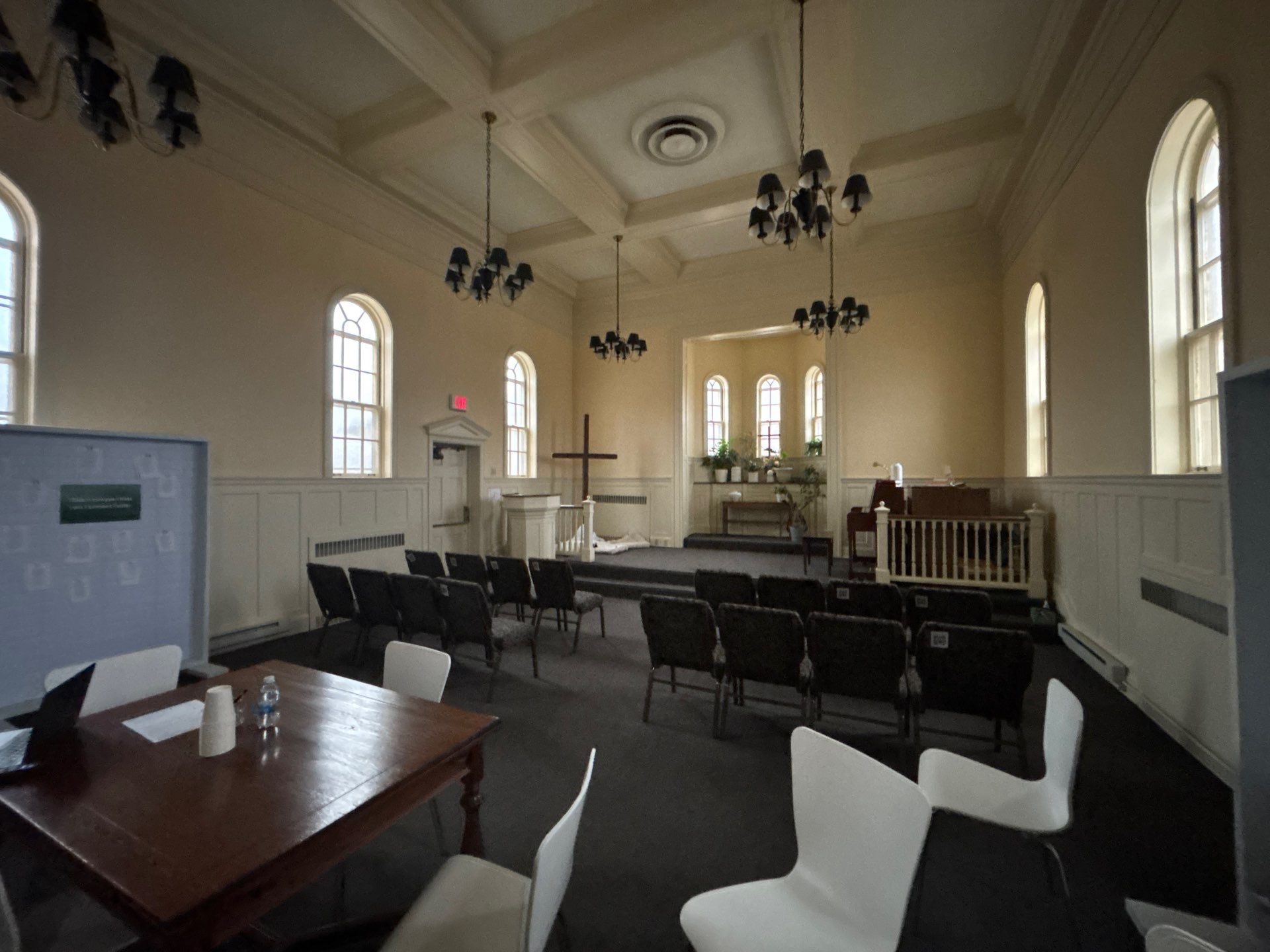 Interior Church Painting and Sanctuary Refresh in Sioux Falls by Select Painting, Coatings & Garage Cabinets