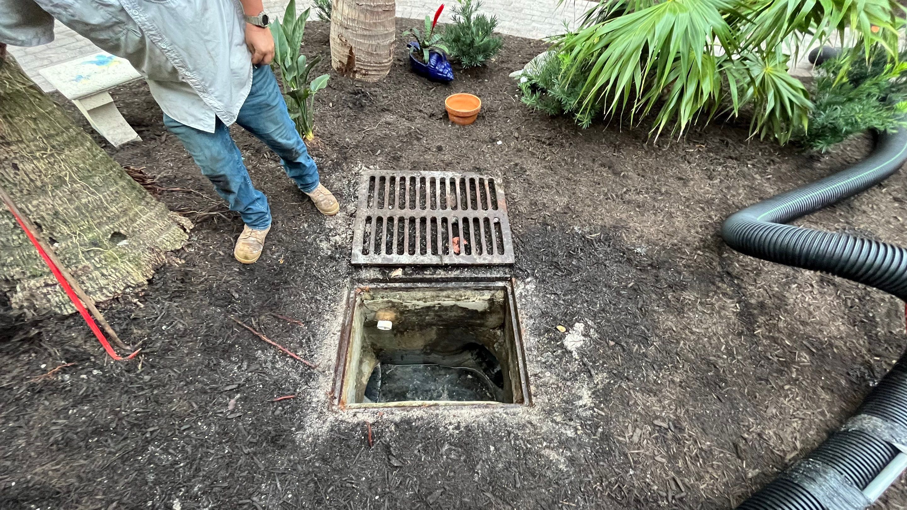 Naples Resort Pool Cleanout and Stormwater System Maintenance by Don Mar, Inc. Storm Water Solutions