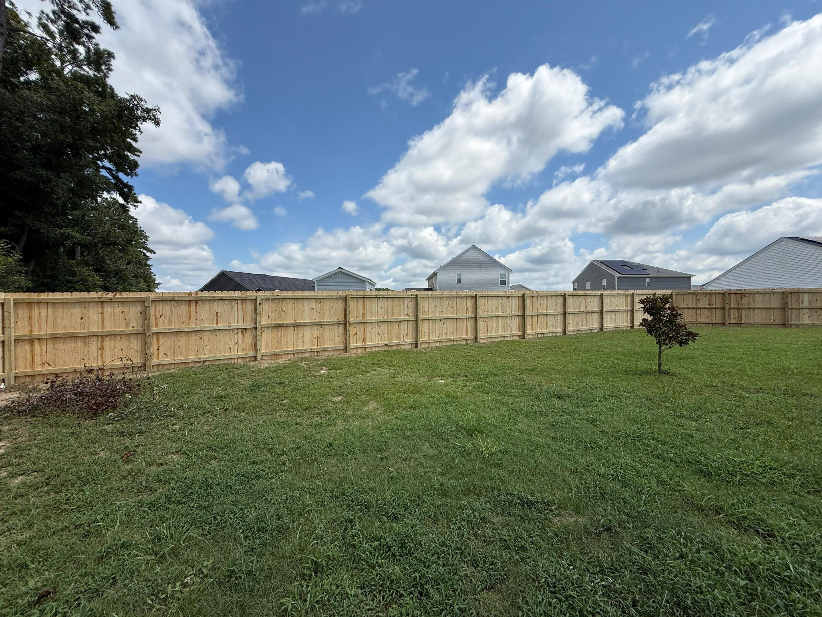 Stockade Wood Privacy Project in Hope Mills by Superior Fence and Rail