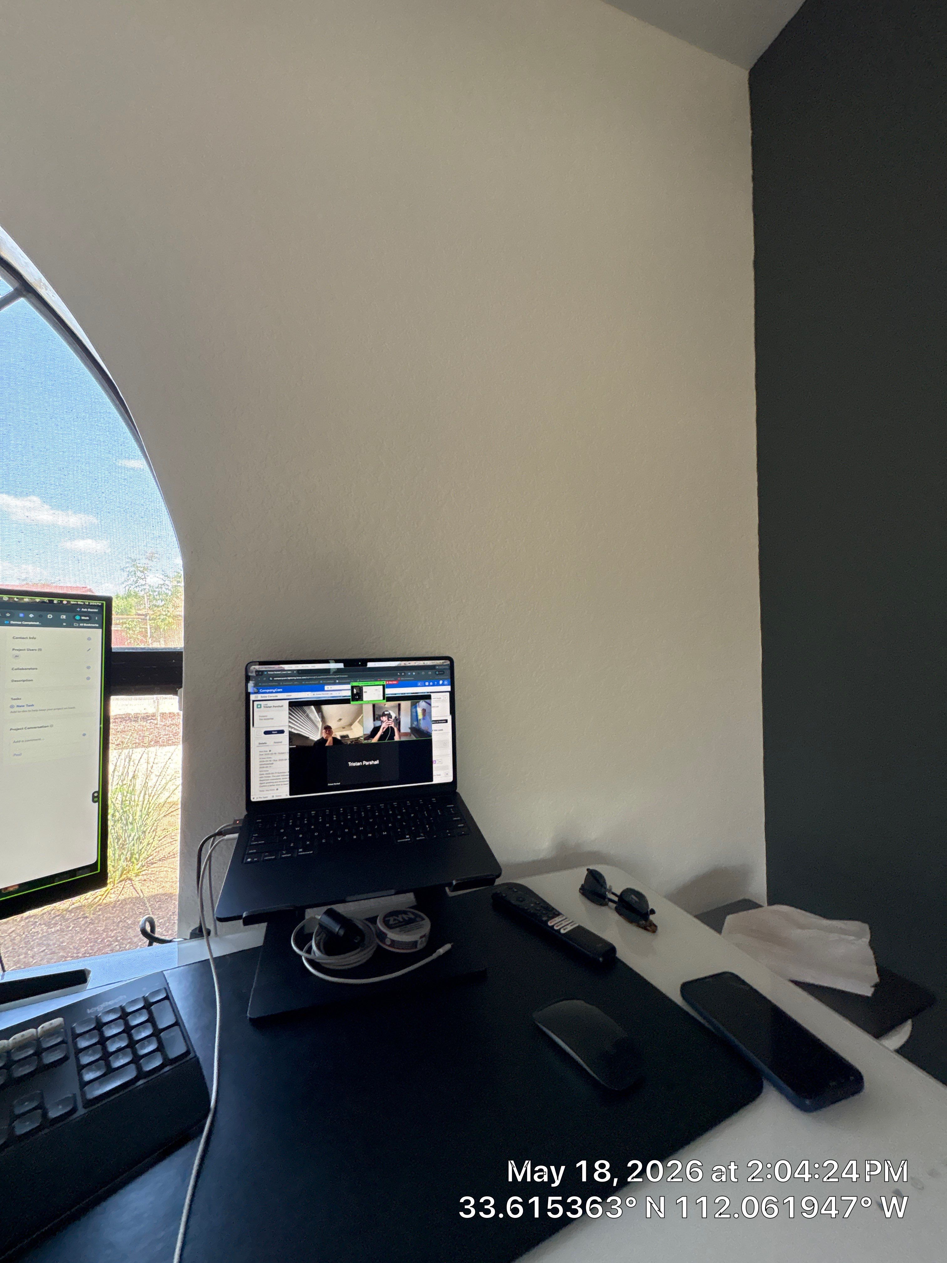 Modern AV Update and Home Office Installation in Phoenix by CompanyCam Sales Demo