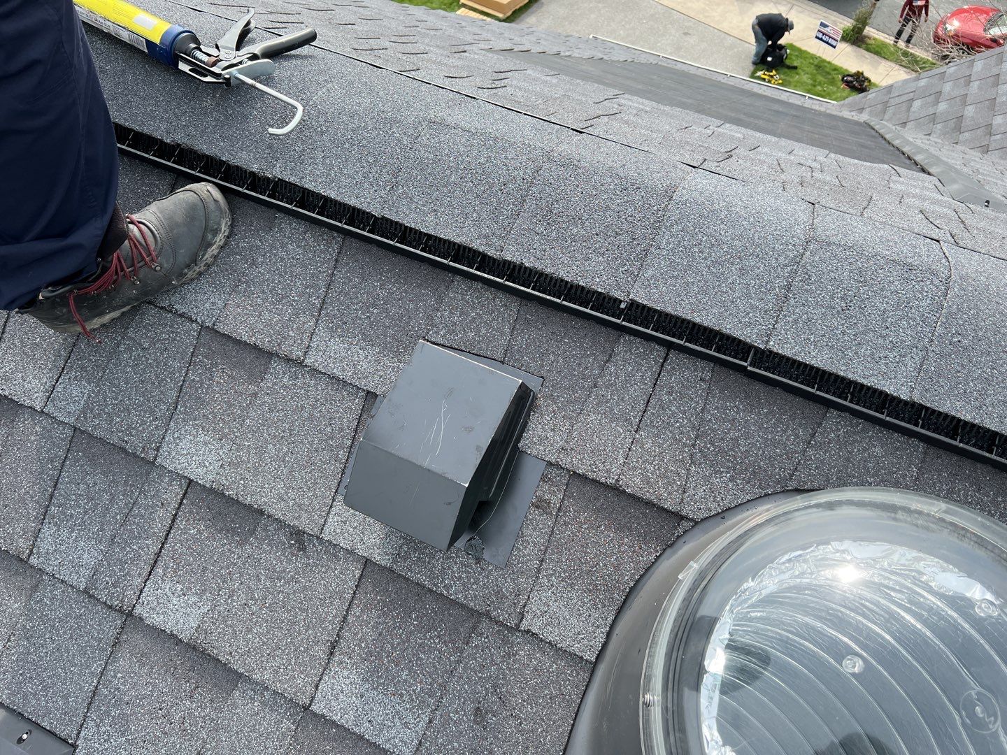Solar Roof Replacement using GAF Timberline Solar Shingles by American Home Contractors
