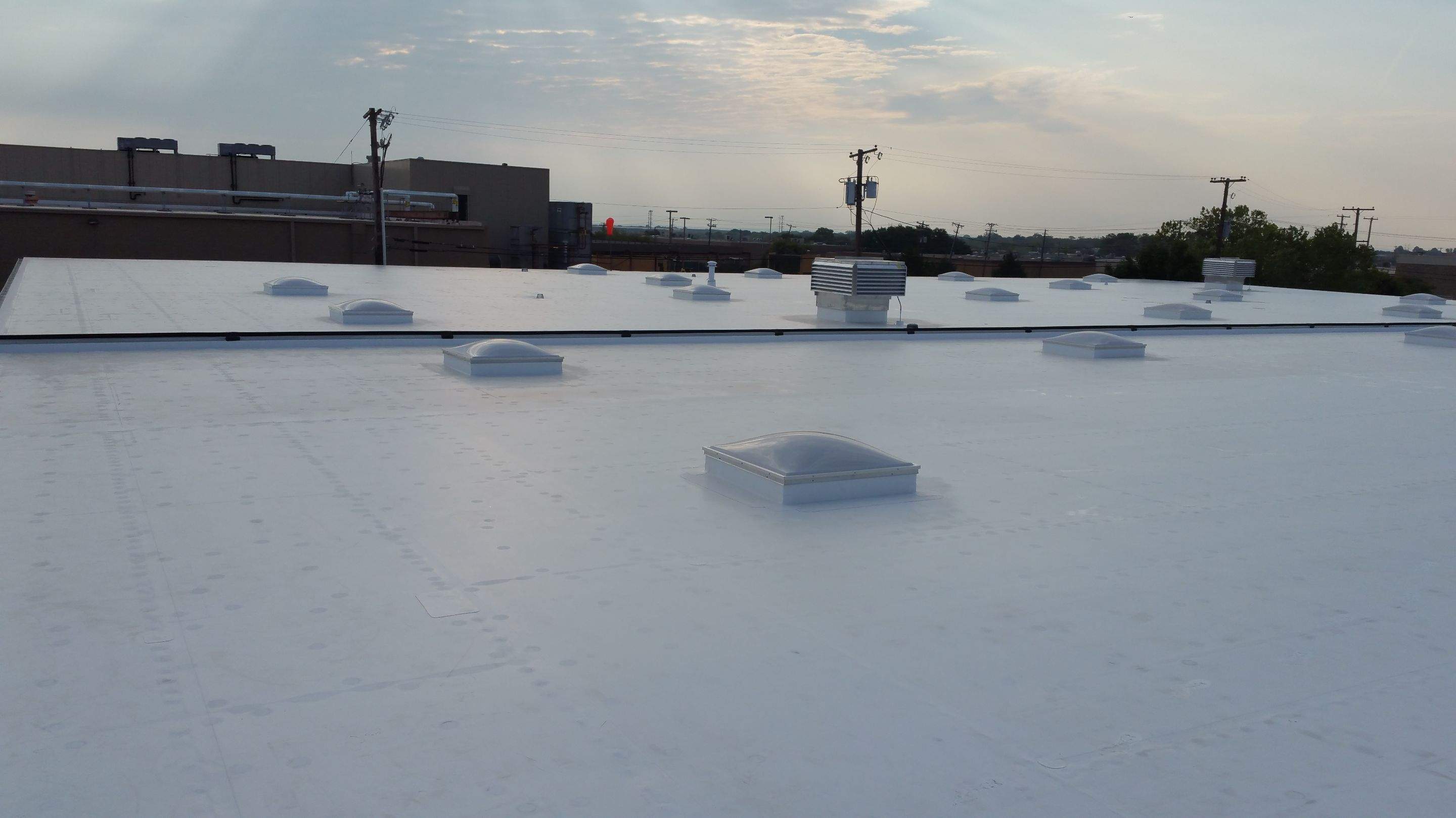 Massive Storm Damage Project - Factory in Arlington by First United Roofing & Construction