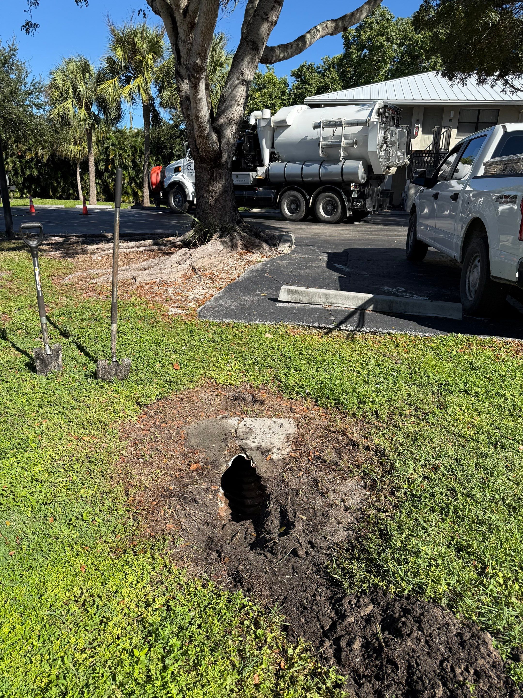 Naples Apartment Complex Culvert Cleaning by APS Power & Water