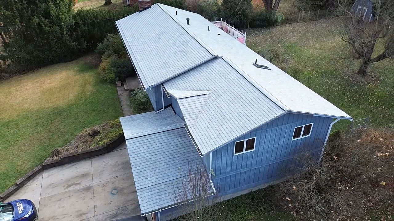 Atlas Pinnacle, Color, Oyster Shell, Drip Edge, Color, White by Eagle Eye Roofing