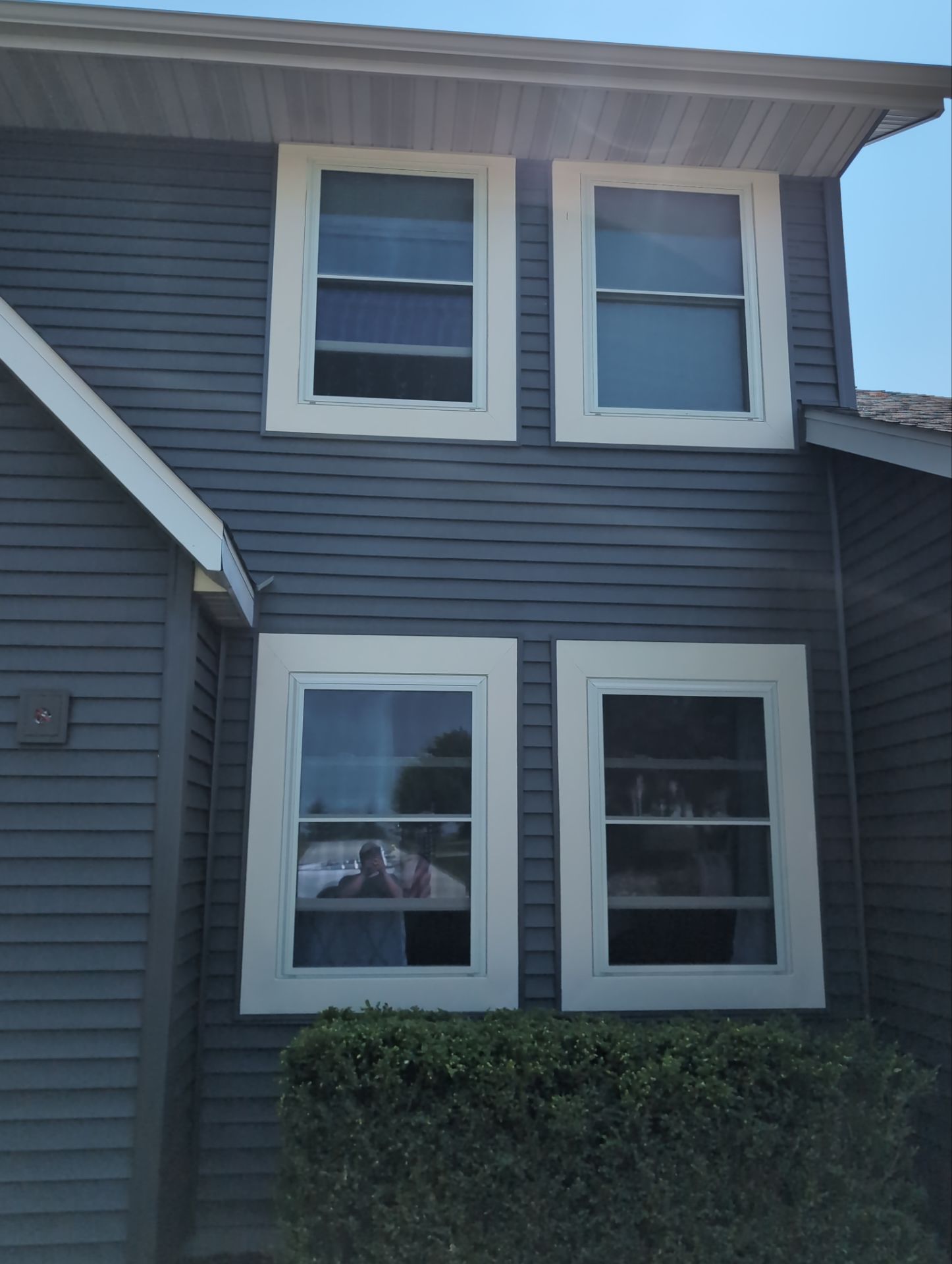 Bye Bye Cedar Siding ! Hello Misty Shadow!  by Gellings Roofing & Siding