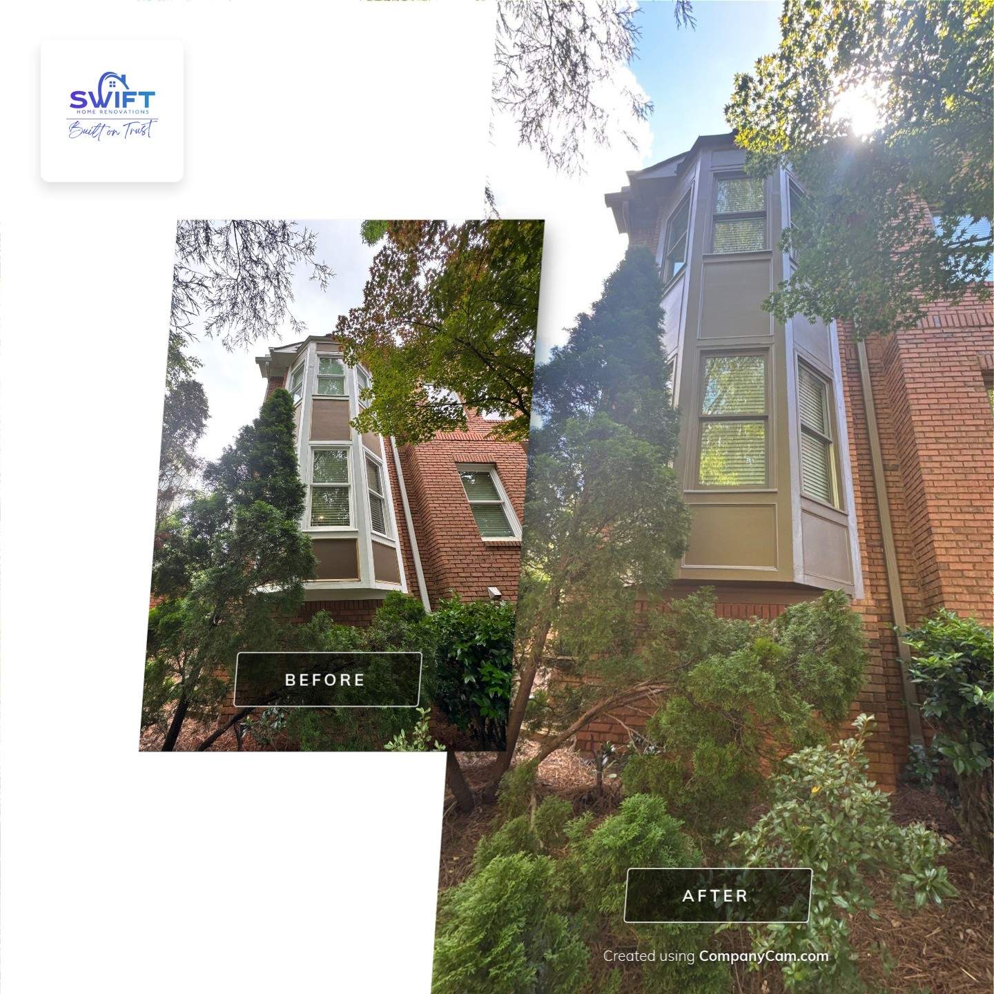 Atlanta Townhome Exterior Painting and Modern Color Palette Update by Swift Home Renovations