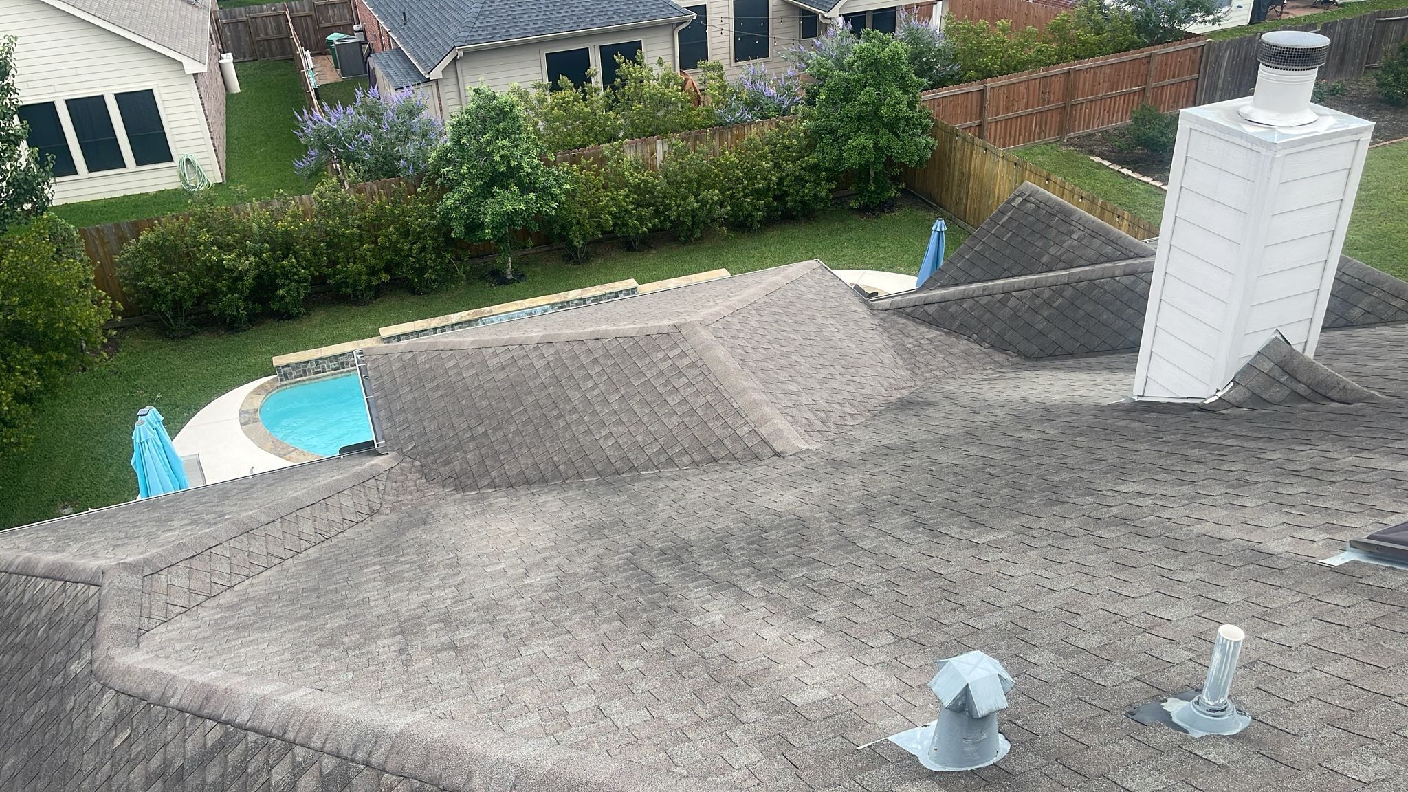Hail Damage using Owen's Corning Duration (Lifetime) Shingles by Roof Repair Company
