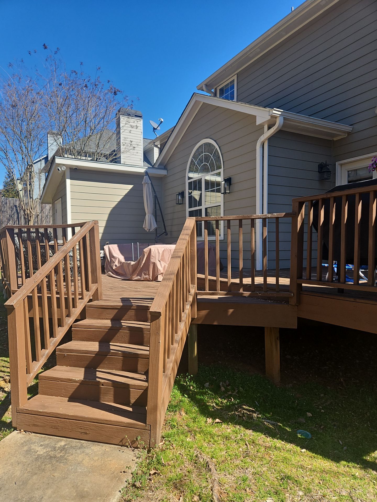 Wood Deck Build and Screen Porch Install in Kennesaw, GA by Nelson Exteriors 