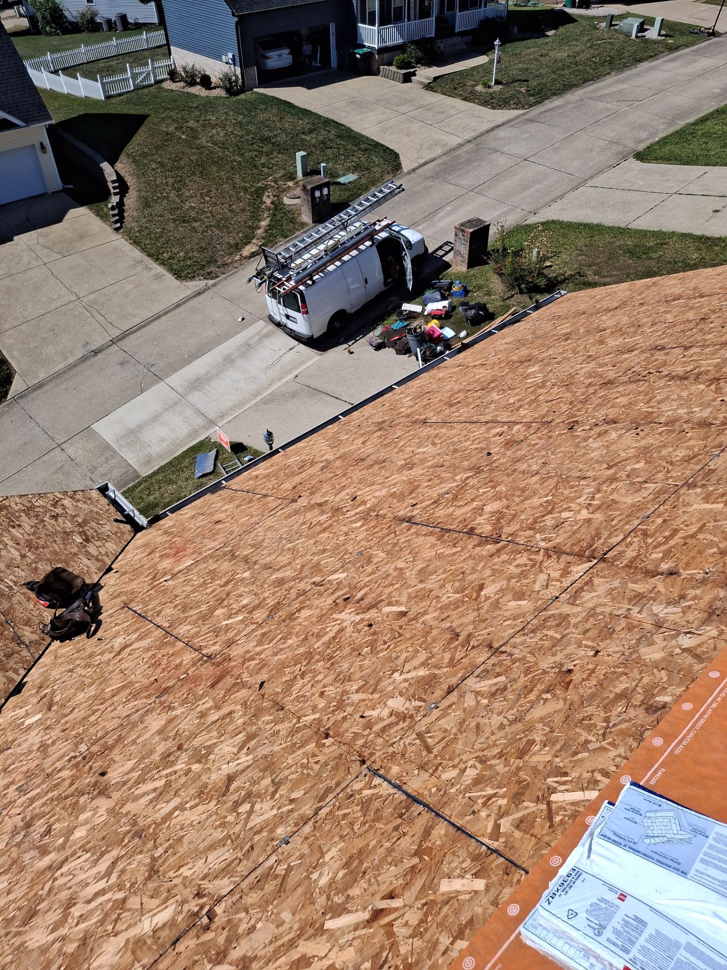Residential Roofing Installation using GAF Timberline HDZ Charcoal by Rainstoppers Roofing